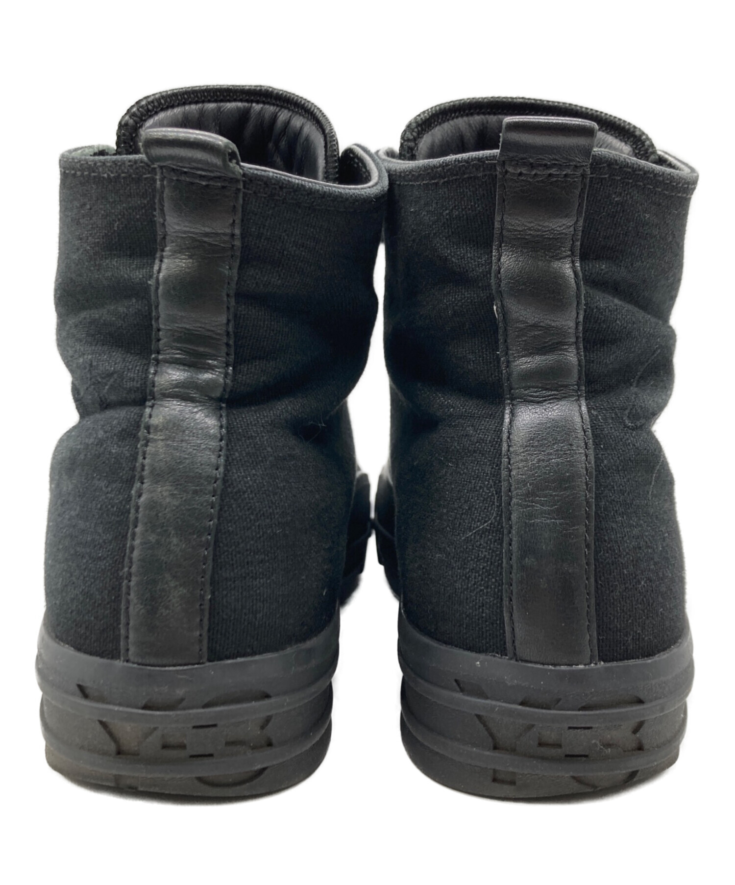 中古・古着通販】Y-3 (ワイスリー) ロゴハイカットスニーカー ブラック