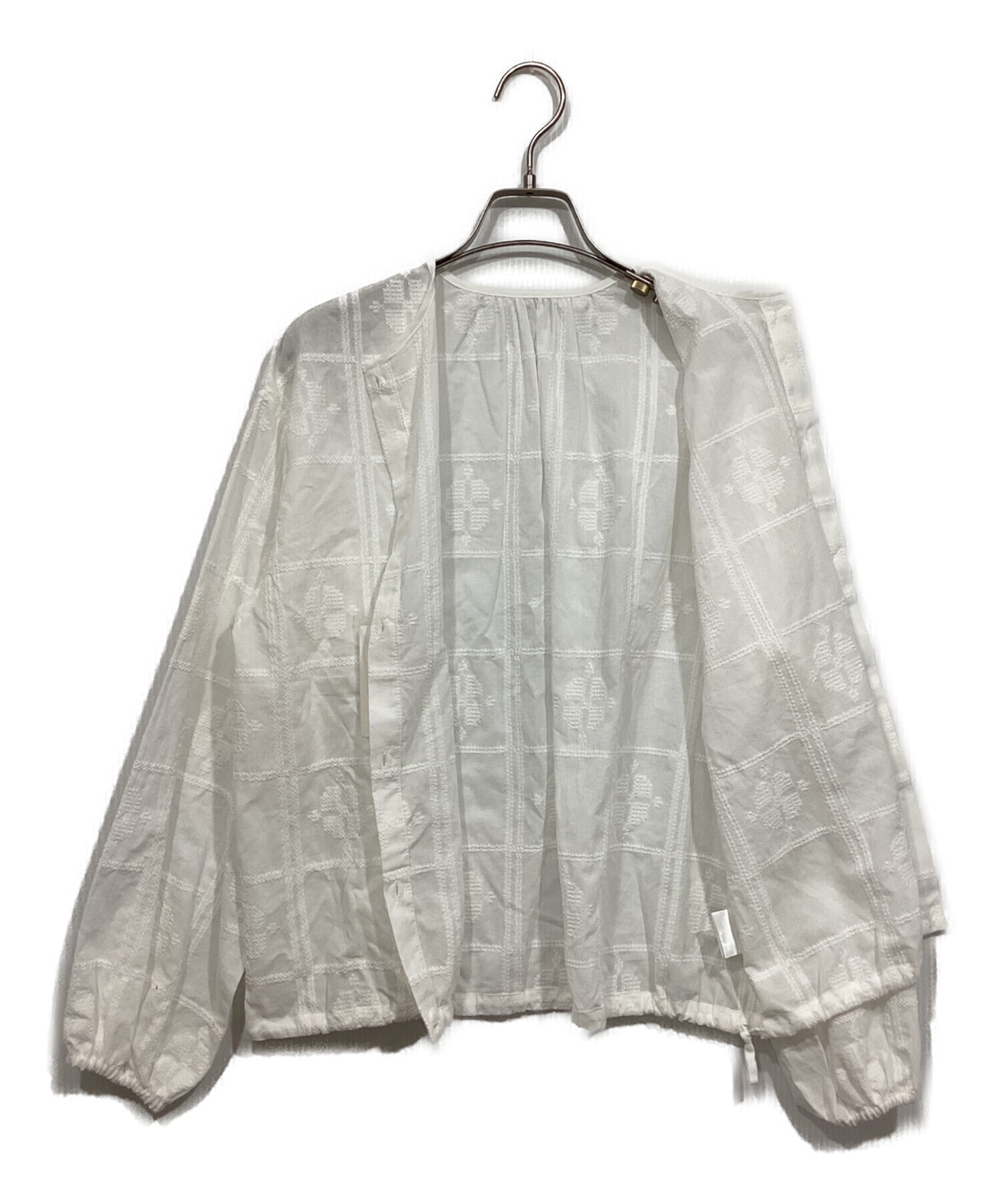 中古・古着通販】KAGURE (カグレ) クロスステッチドロストブラウス 