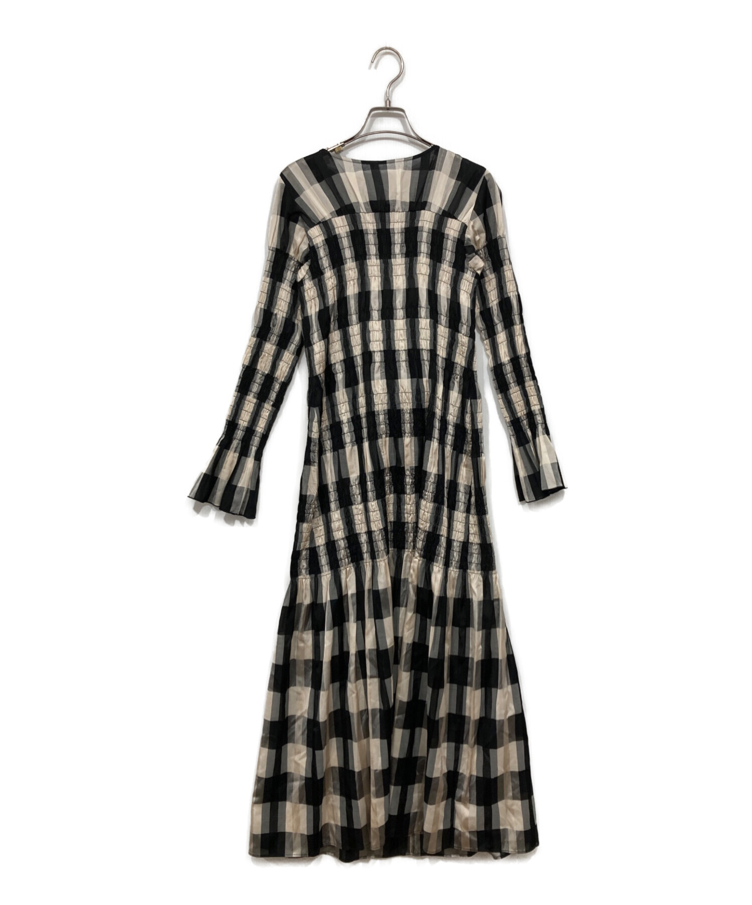 ワンピース SHIRRING LONG ONEPIECE 中古・古着通販】CLANE (クラネ) シャーリングロングワンピース