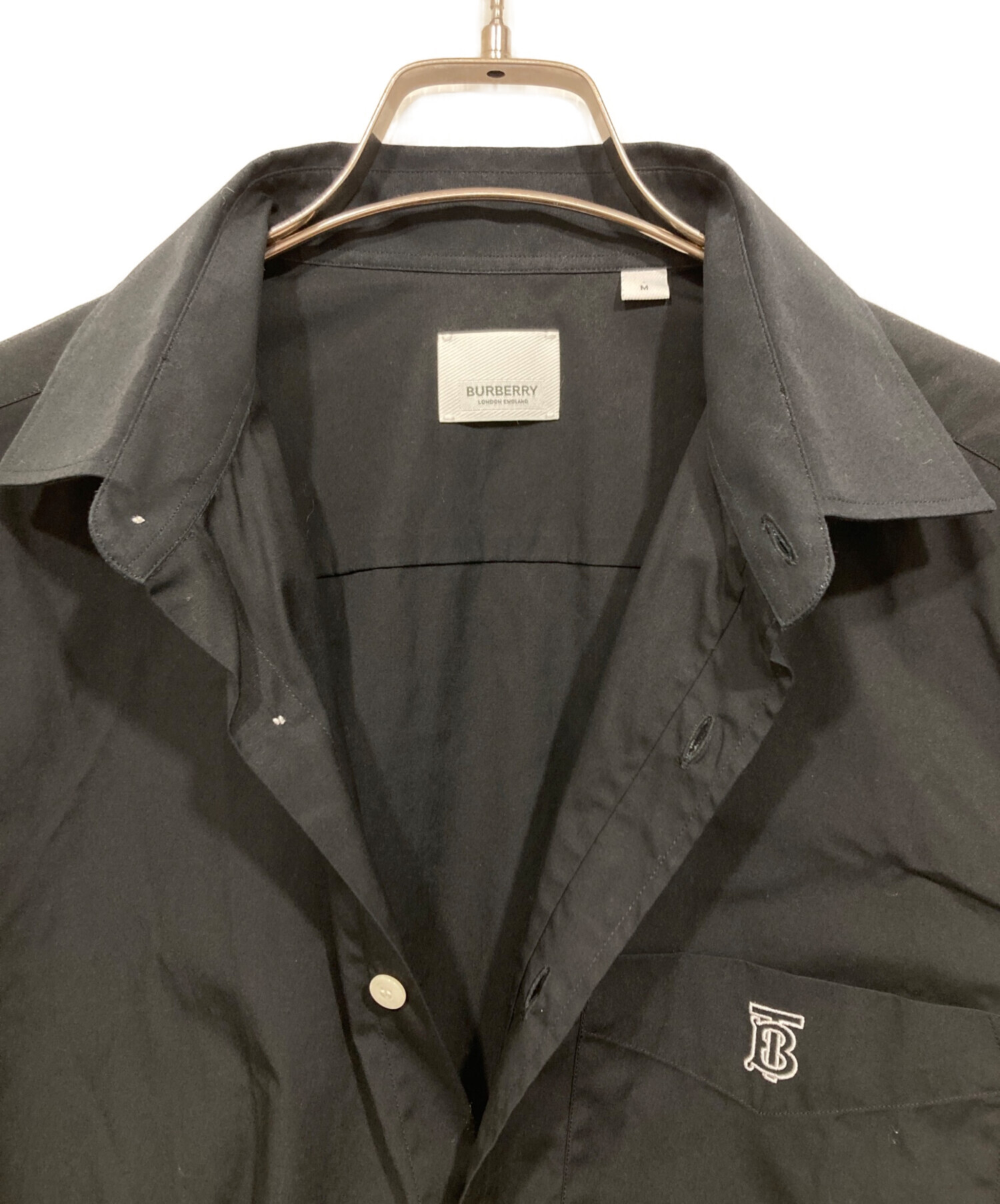 BURBERRY BE4311D 新品未使用　made in Italy 中古・古着通販】BURBERRY (バーバリー) ロゴ刺繍シャツ ブラック
