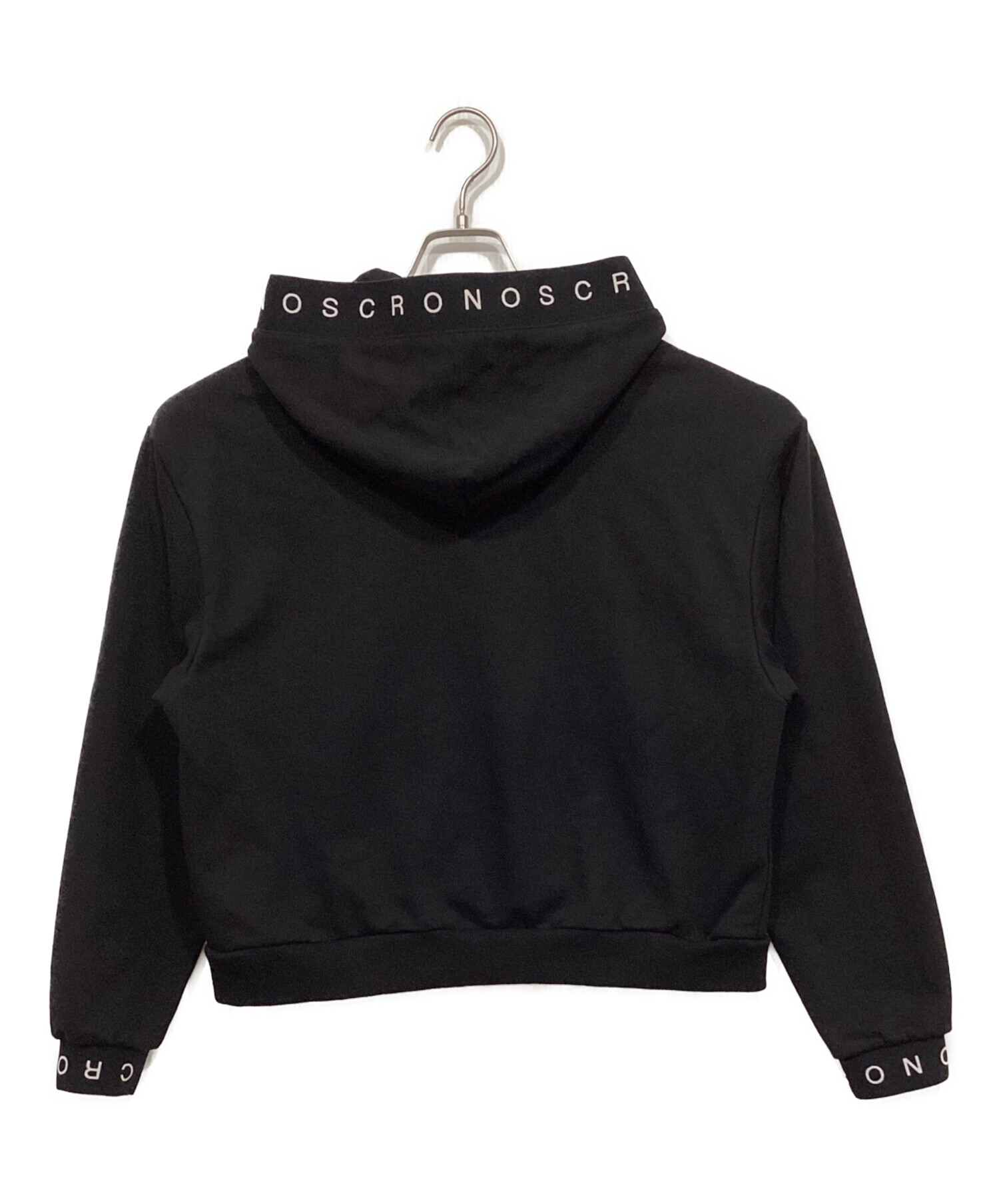 中古・古着通販】CRONOS (クロノス) ロゴテープパーカー ブラック