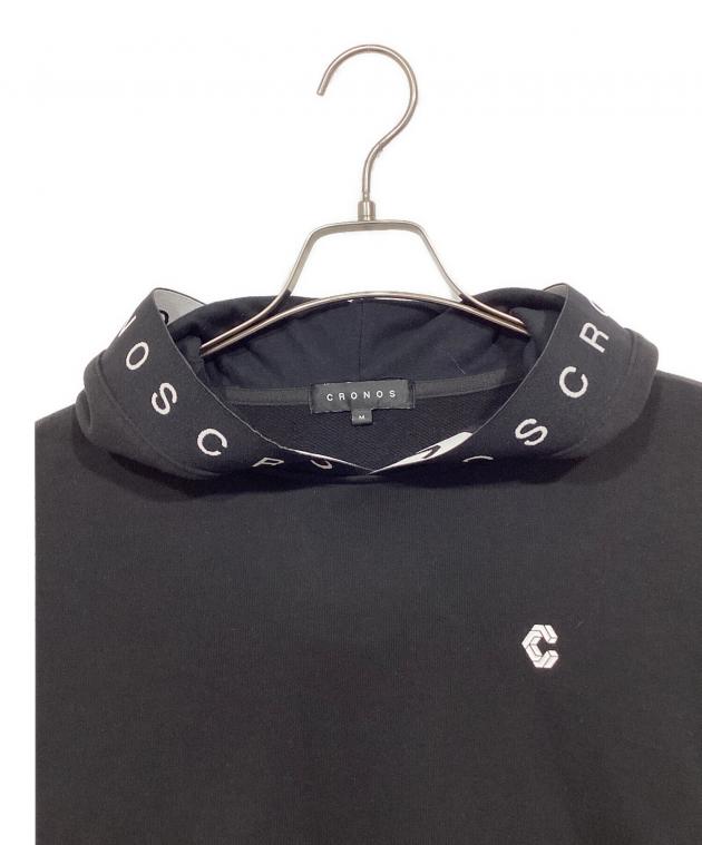 中古・古着通販】CRONOS (クロノス) ロゴテープパーカー ブラック