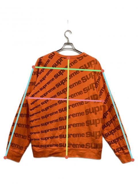 クウォーター　supreme シュプリーム　ラガーシャツ　オレンジ 中古・古着通販】Supreme (シュプリーム) Radial crewneck オレンジ