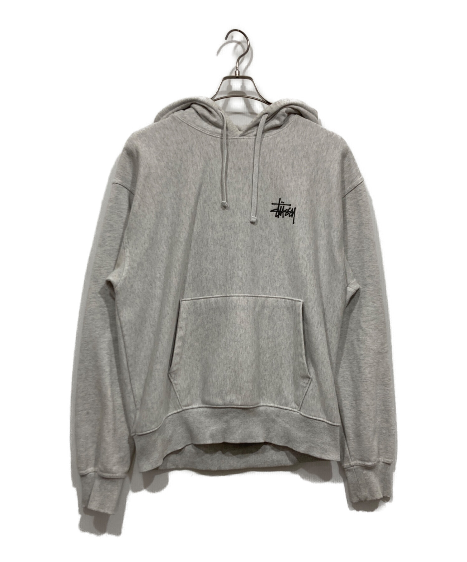 old stussy アメ製　パーカー　グレー 中古・古着通販】stussy (ステューシー) プルオーバーパーカー グレー