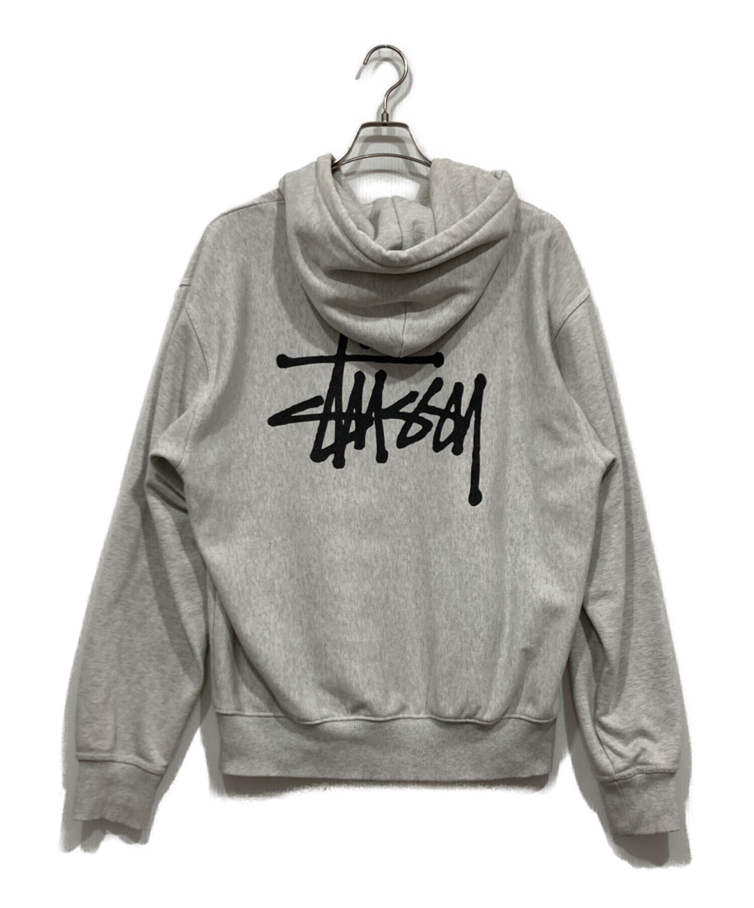中古・古着通販】stussy (ステューシー) プルオーバーパーカー グレー 