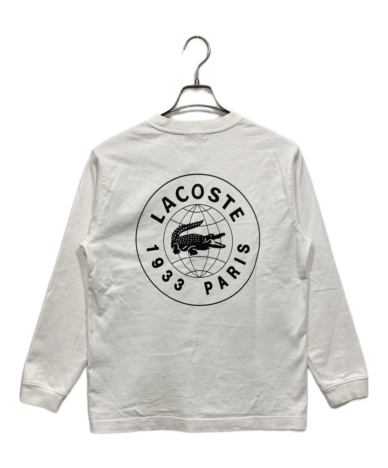 ビームス　LACOSTE ロングスリーブTシャツ サイズ4 ホワイト 中古・古着通販】LACOSTE (ラコステ) BEAMS (ビームス) 別注 ロング