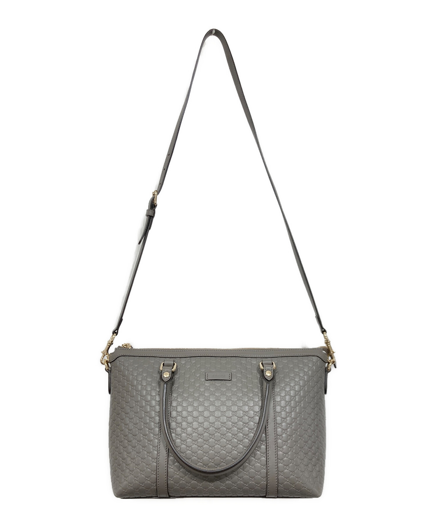 GUCCI マイクロシマ 2way ハンドバッグ 中古・古着通販】GUCCI (グッチ) 2WAYショルダーバッグ/マイクロ
