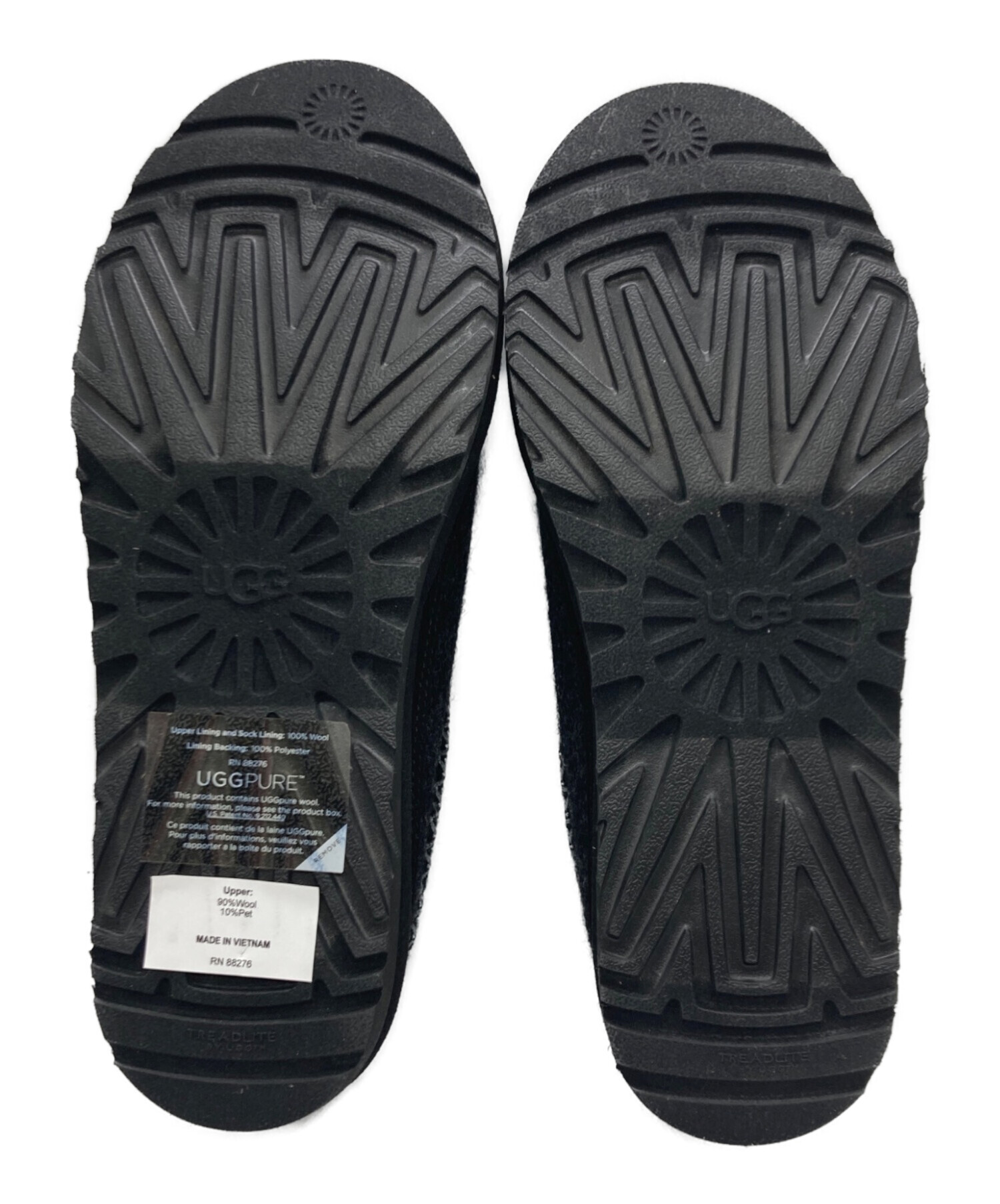 中古・古着通販】UGG (アグ) タスマンウールスリッポン ブラック 