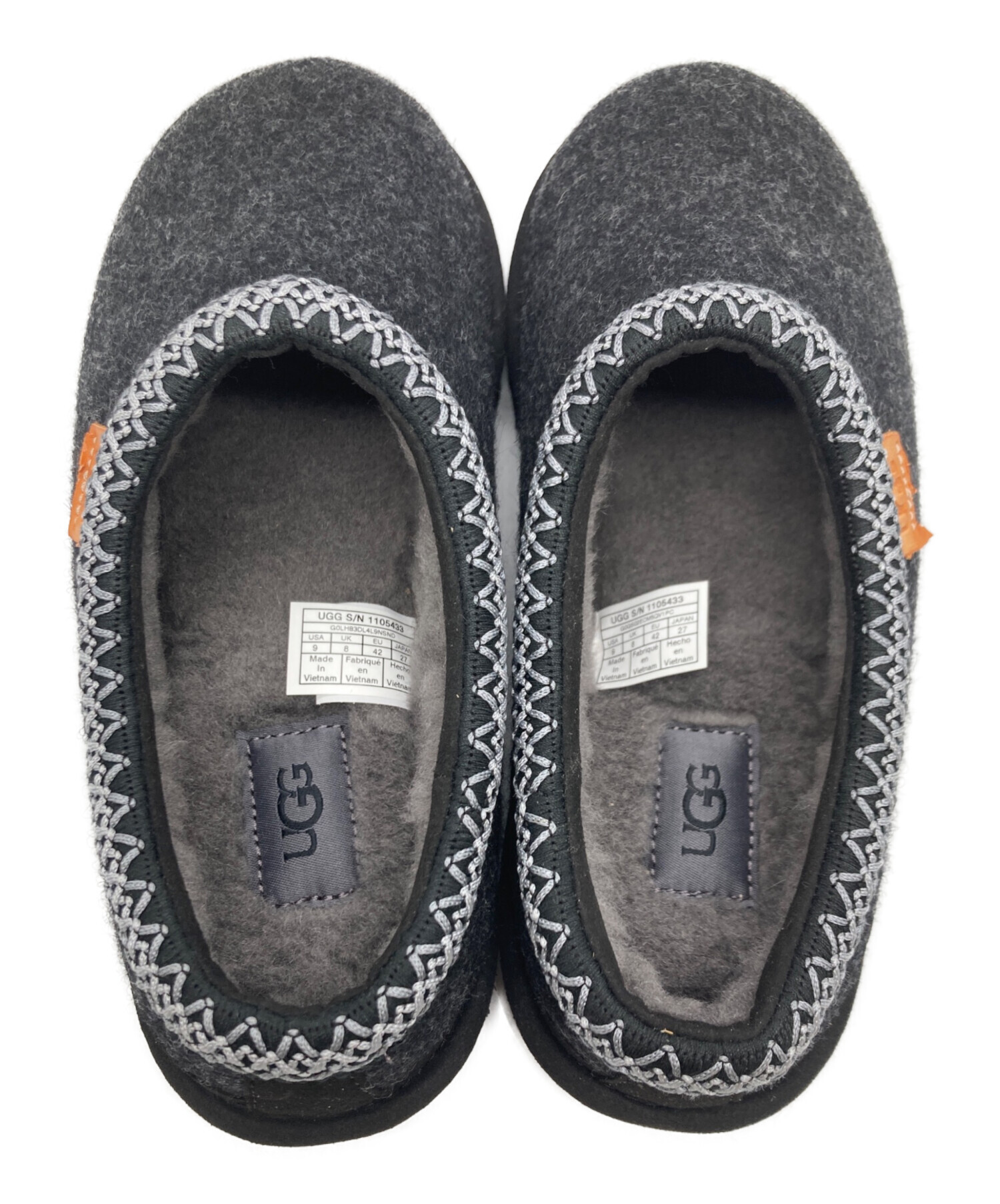 中古・古着通販】UGG (アグ) タスマンウールスリッポン ブラック
