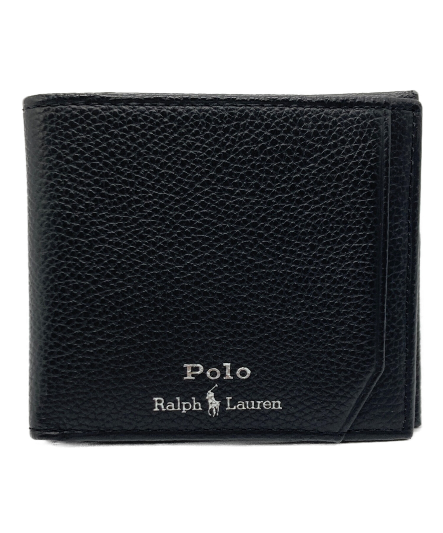 未使用品　Polo Ralph Lauren 二つ折り財布 ブラック 中古・古着通販】POLO RALPH LAUREN (ポロ・ラルフローレン) 2つ折り
