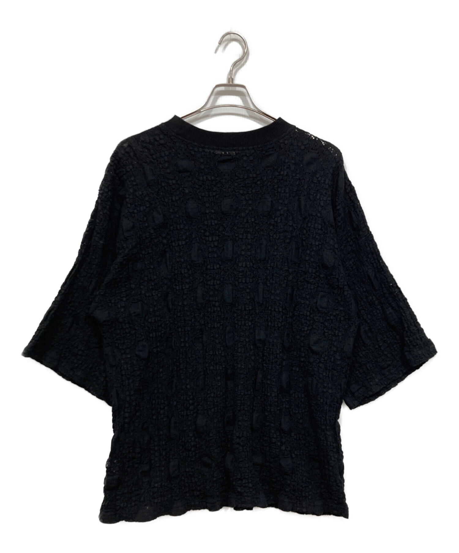 中古・古着通販】CITYSHOP (シティショップ) LACE T-SHIRT3 ブラック
