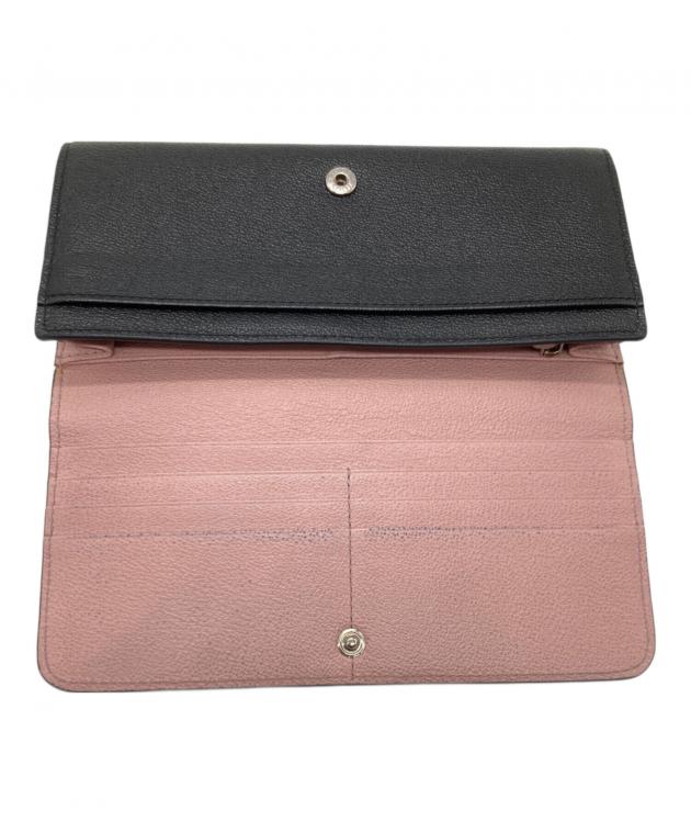 中古・古着通販】TOD'S (トッズ) 長財布 ブラック×ピンク｜ブランド