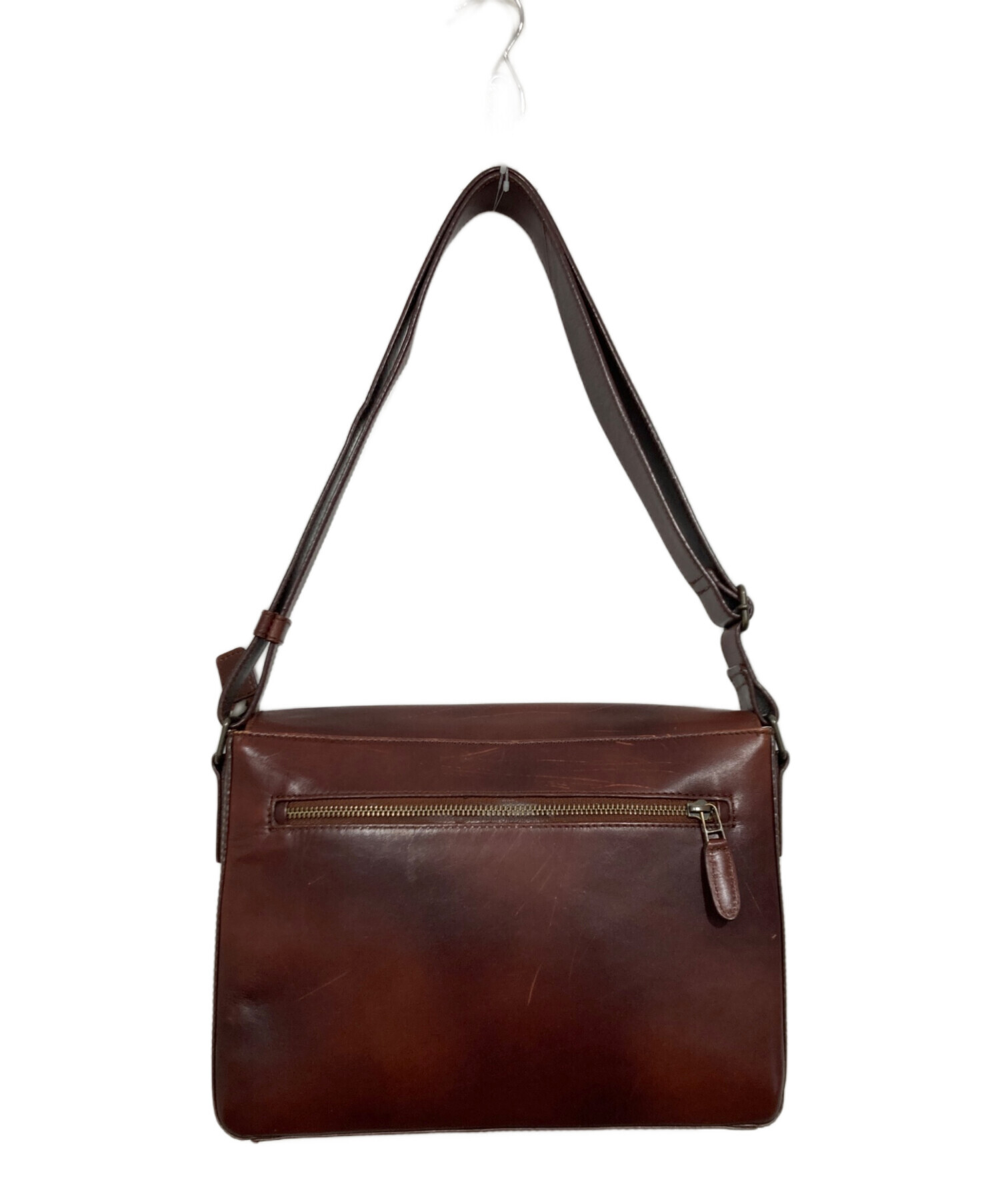 【美品】マザーハウス アンティーク B5 ショルダーバッグ ブラウン 中古・古着通販】MOTHERHOUSE (マザーハウス) アンティーク B5