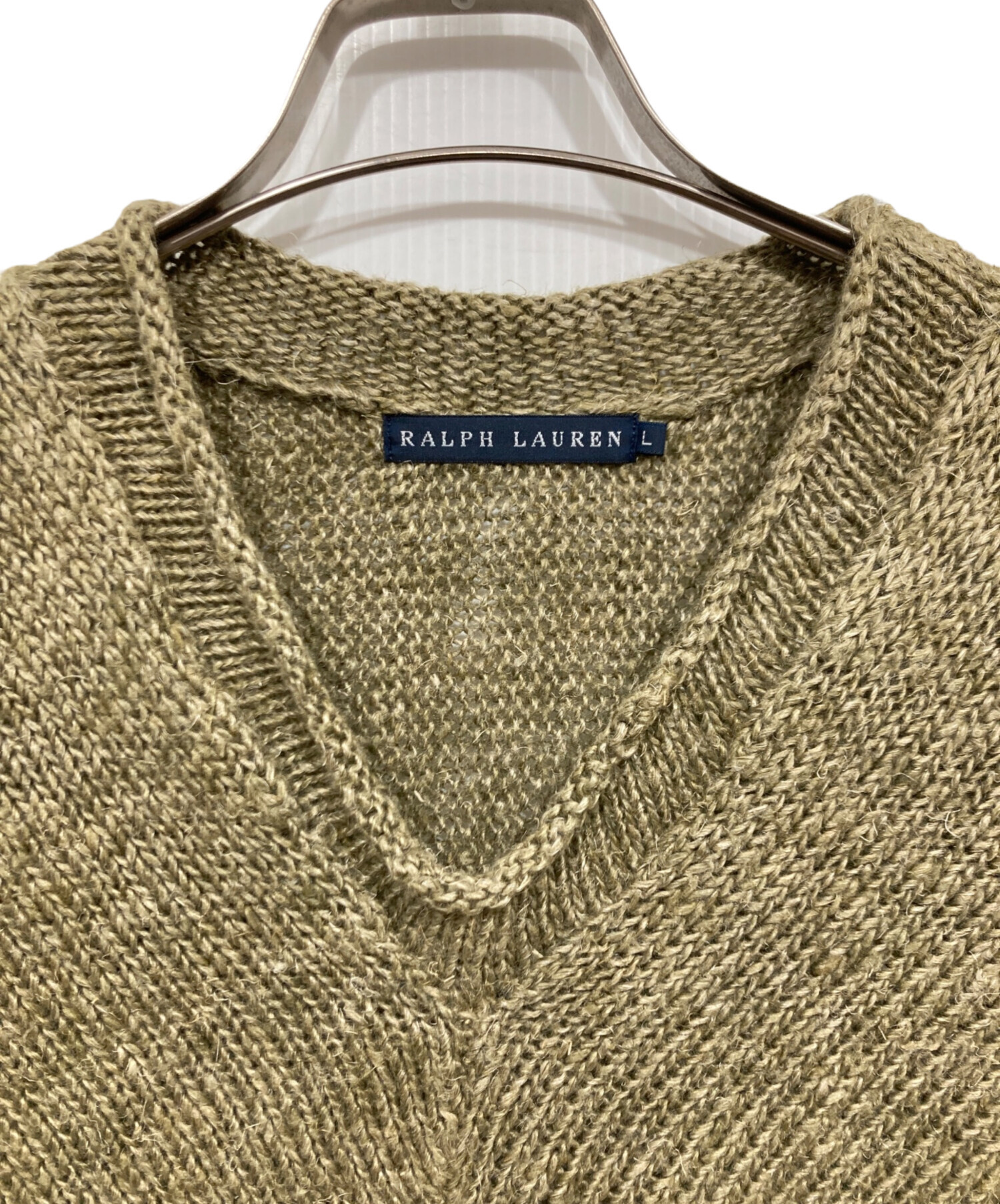 中古・古着通販】RALPH LAUREN (ラルフローレン) リネンデザインニット