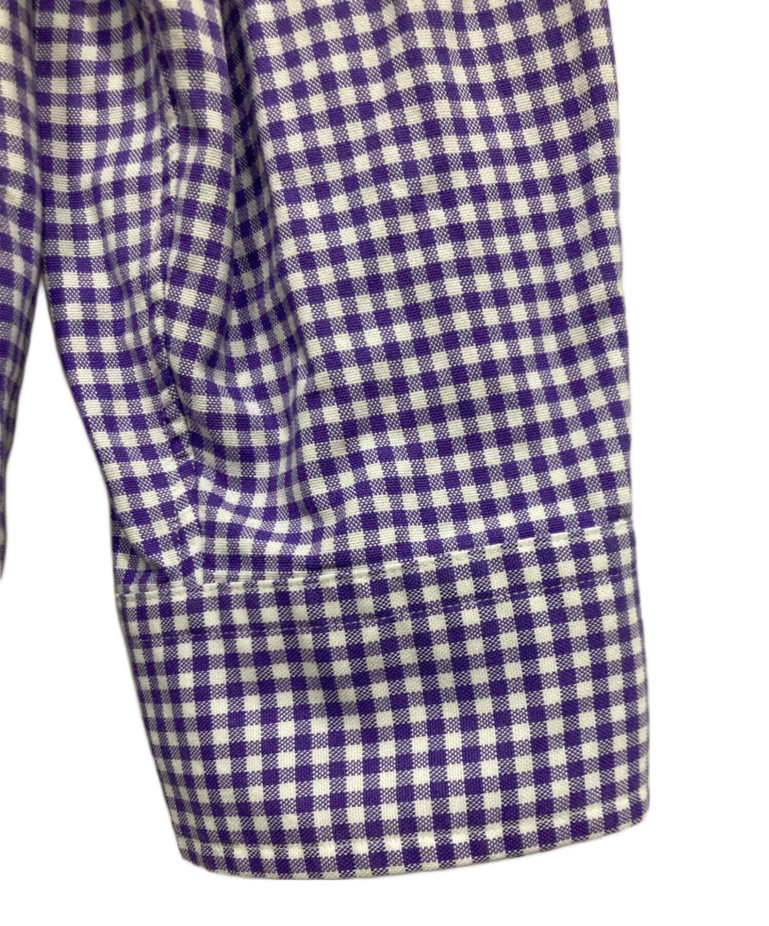 ラルフローレン ギンガムチェック 長袖 シャツ BD パープル ゆったり 中古・古着通販】RALPH LAUREN (ラルフローレン) ボタンダウンギンガム