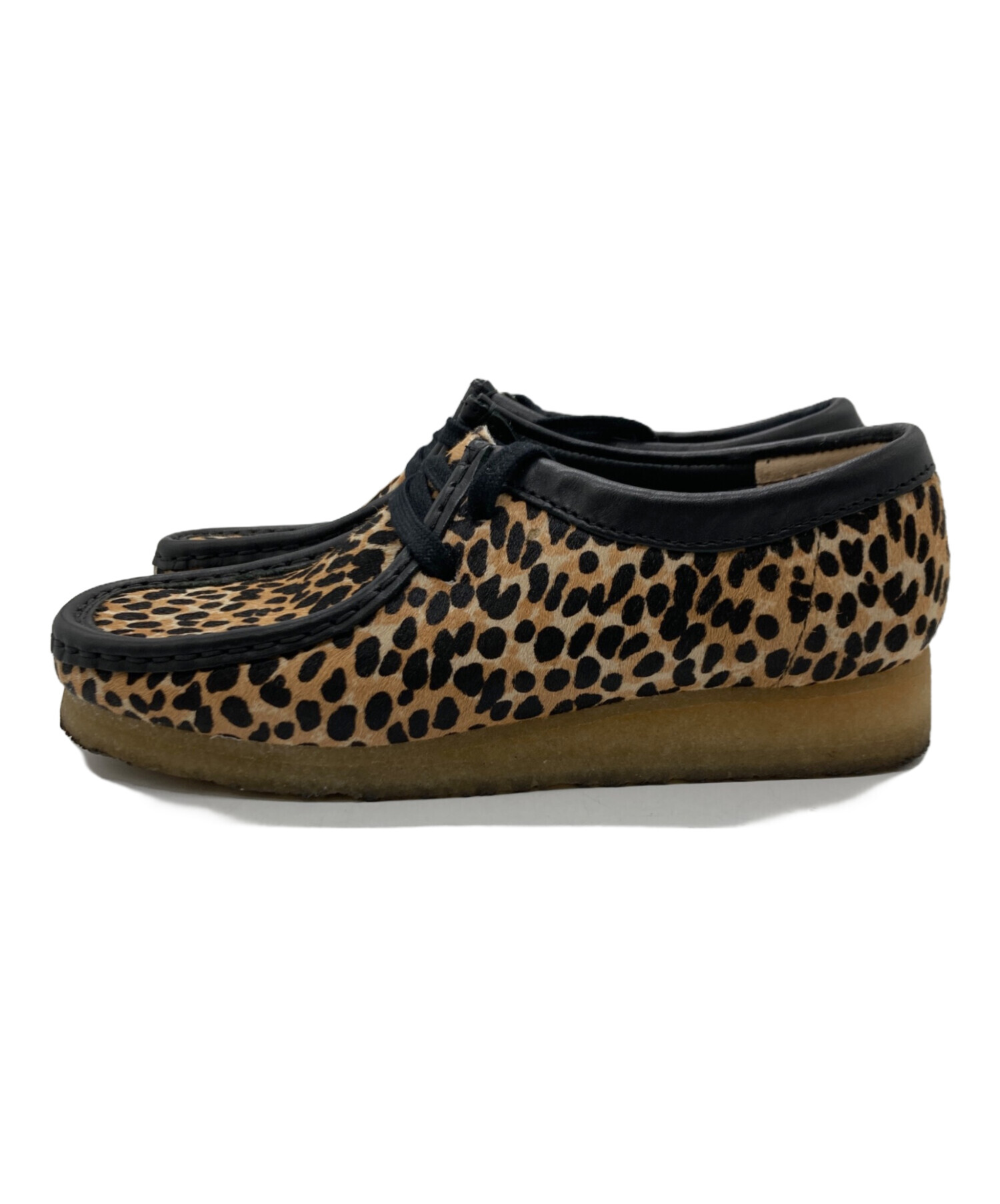 未使用BEAUTY&YOUTH ／clarks ワラビーシューズ レオパード 中古・古着通販】CLARKS (クラークス) レオパードワラビーシューズ