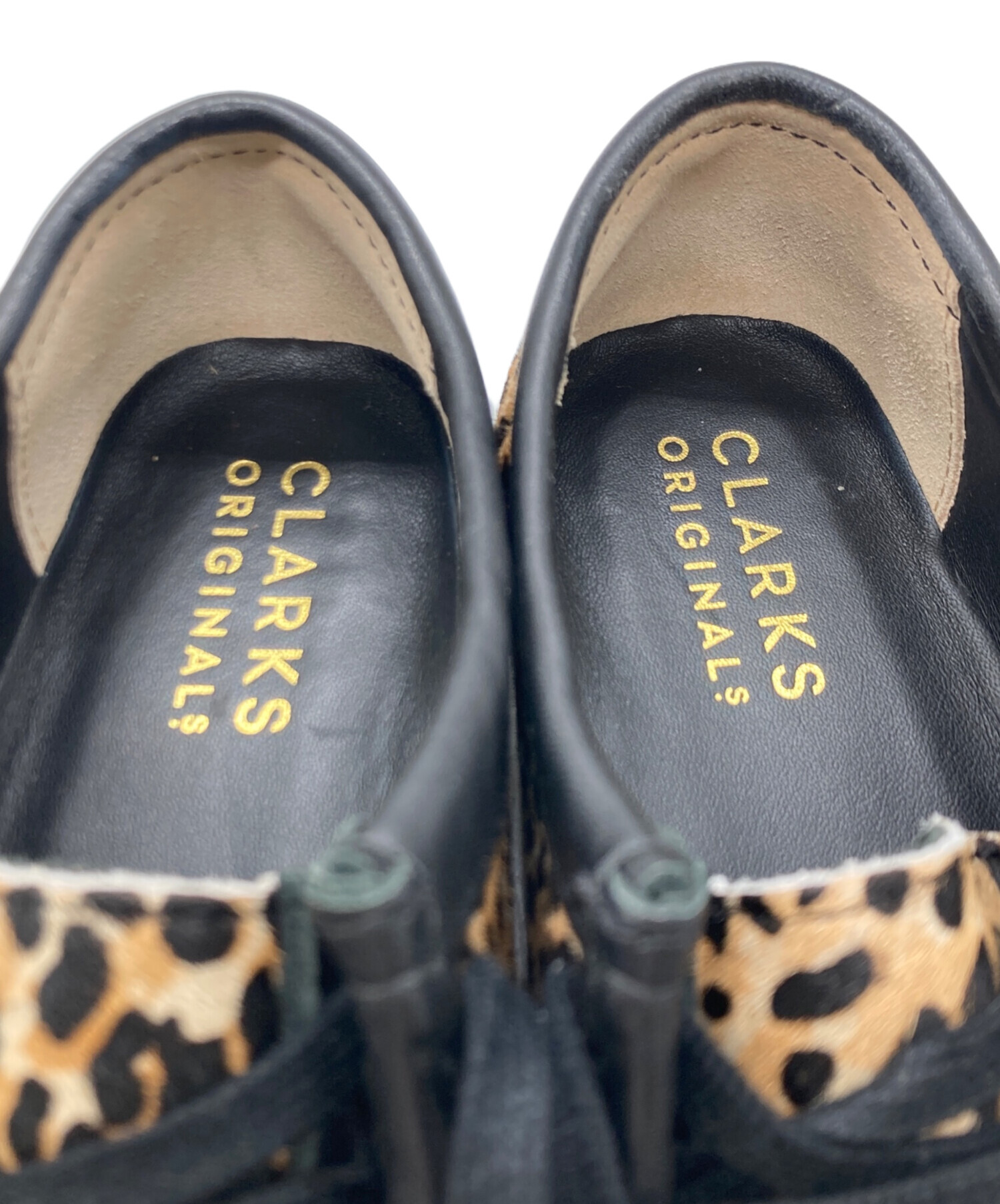 中古・古着通販】CLARKS (クラークス) レオパードワラビーシューズ