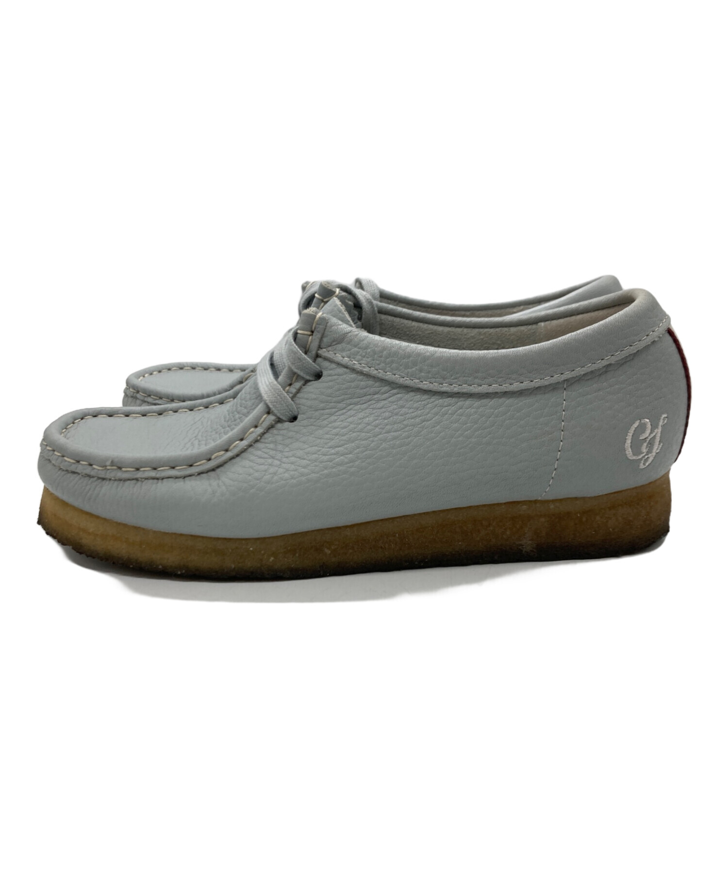 中古・古着通販】CLARKS (クラークス) ワラビーシューズ ブルー サイズ