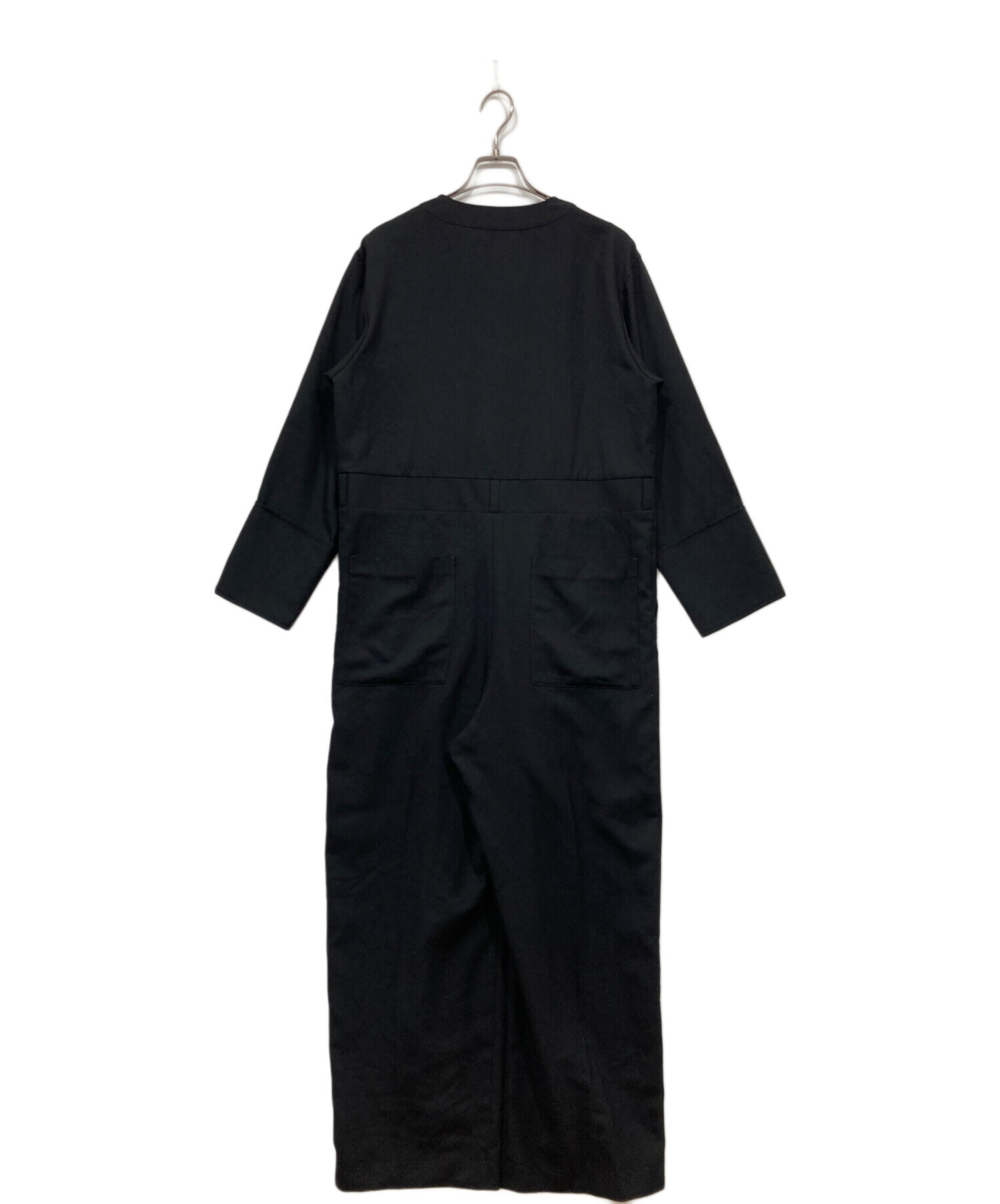 中古・古着通販】conte (コンテ) Vネックオールインワン ブラック