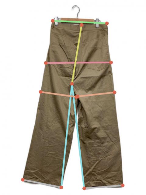 中古・古着通販】conte (コンテ) ラップチノテーパードワイドパンツ