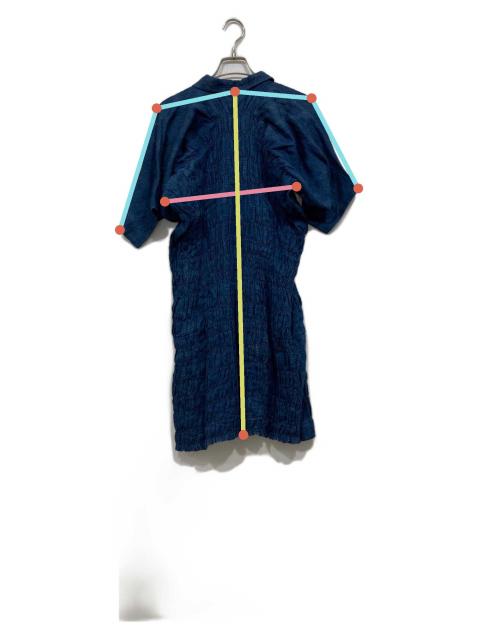 トリココムデギャルソン チャイナ風ワンピース ベルト付 ネイビー 刺繍 M 希少 中古・古着通販】COMME des GARCONS (コムデギャルソン) チャイナ
