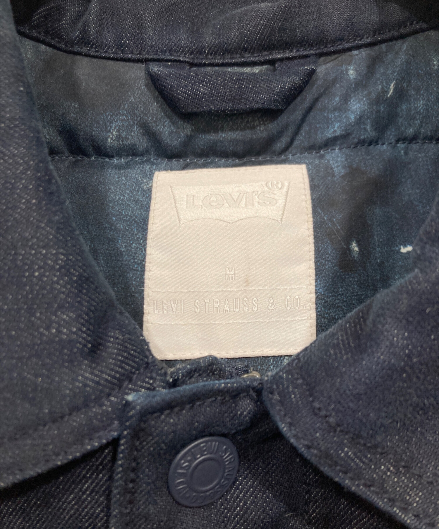 中古・古着通販】LEVI'S (リーバイス) ダウンベスト ネイビー サイズ
