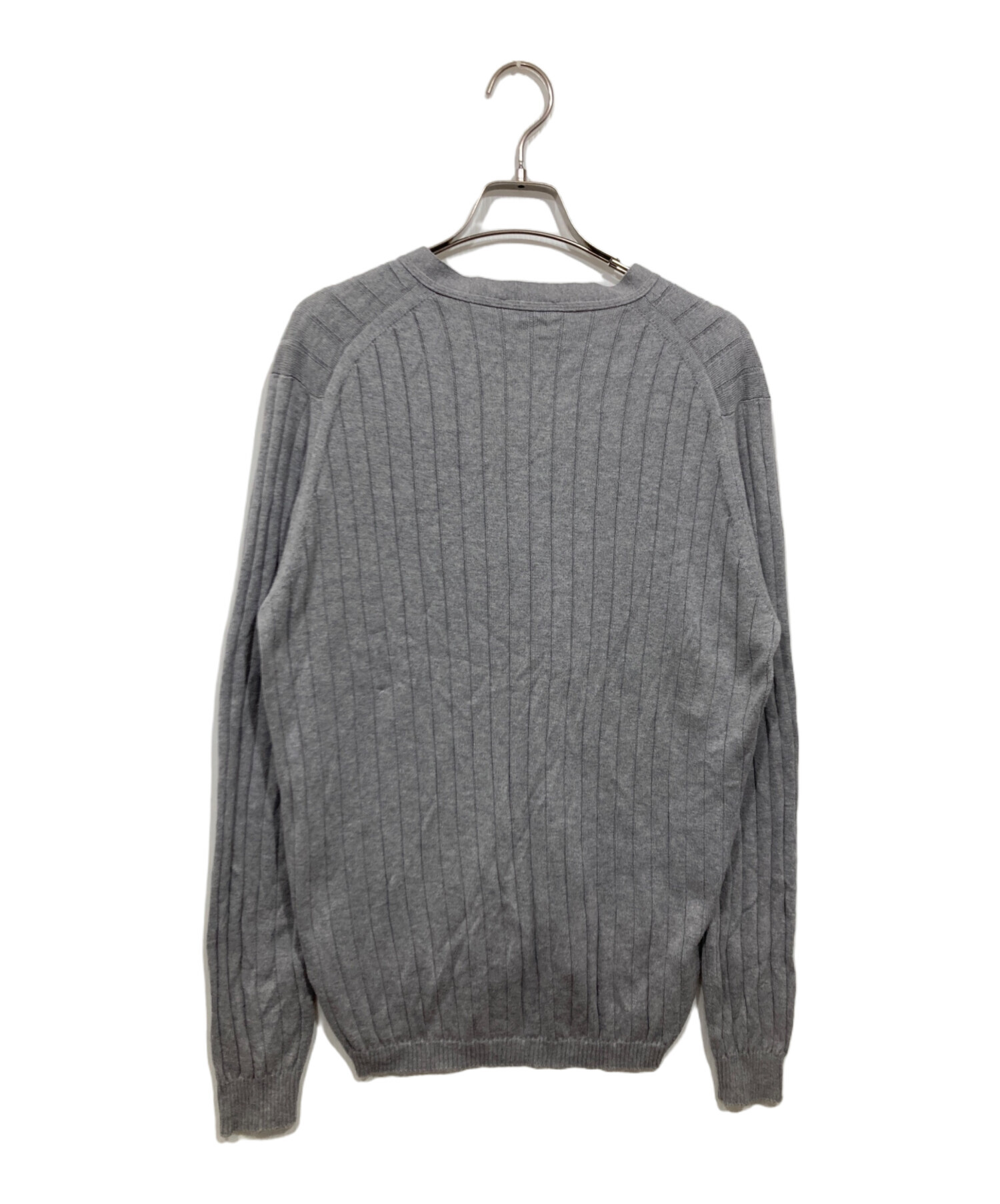 JOHN SMEDLEY ダークグレー カーディガン 中古・古着通販】JOHN SMEDLEY (ジョンスメドレー) コットンリブ