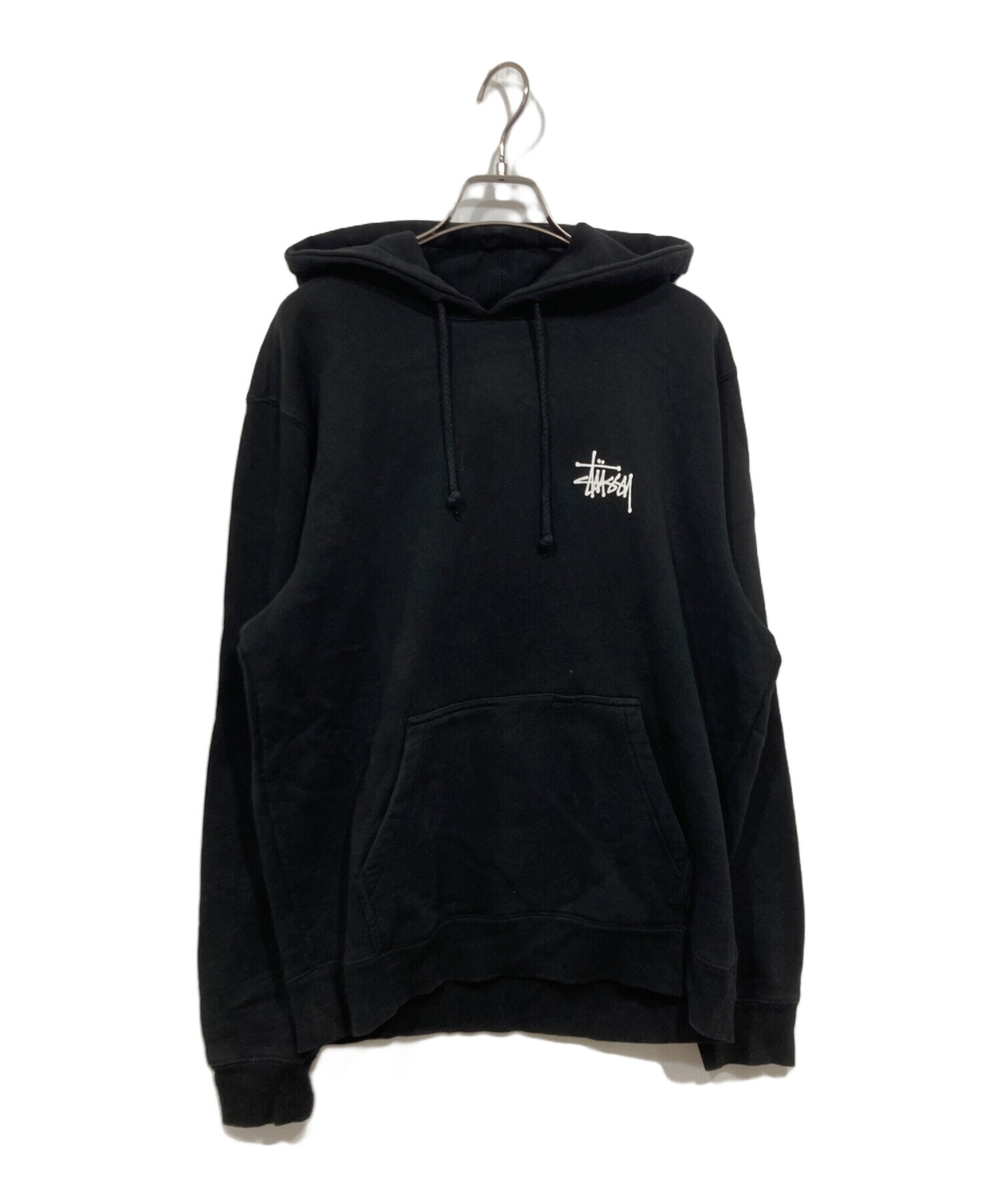 OLD STUSSY NYロゴ プルオーバーパーカー ブラック L【希少】 中古・古着通販】stussy (ステューシー) プルオーバーパーカー