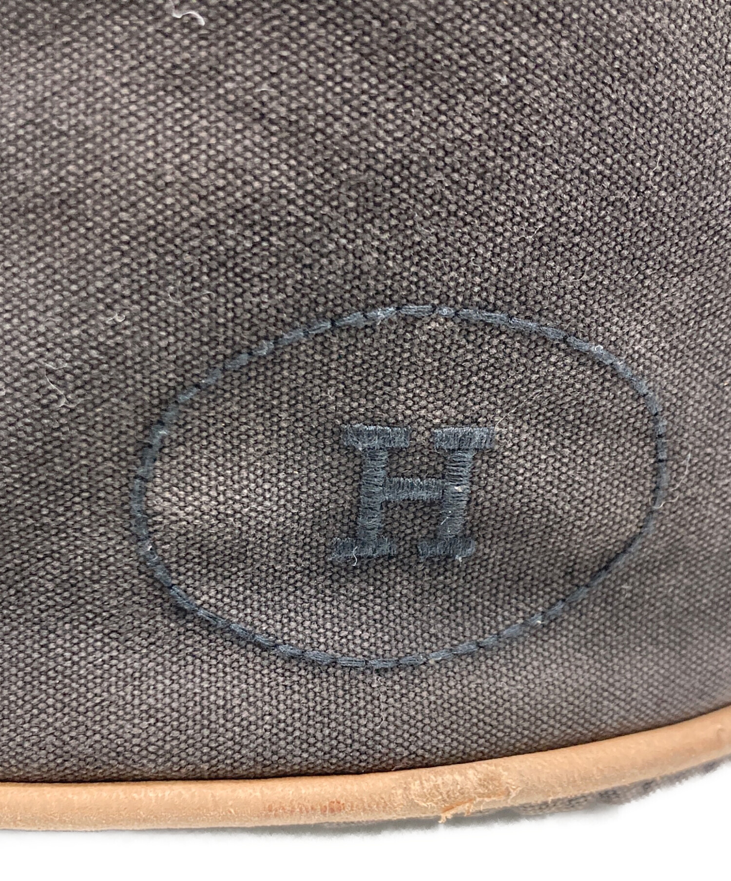 中古・古着通販】HERMES (エルメス) 巾着キャンバスバッグ/ ポロション