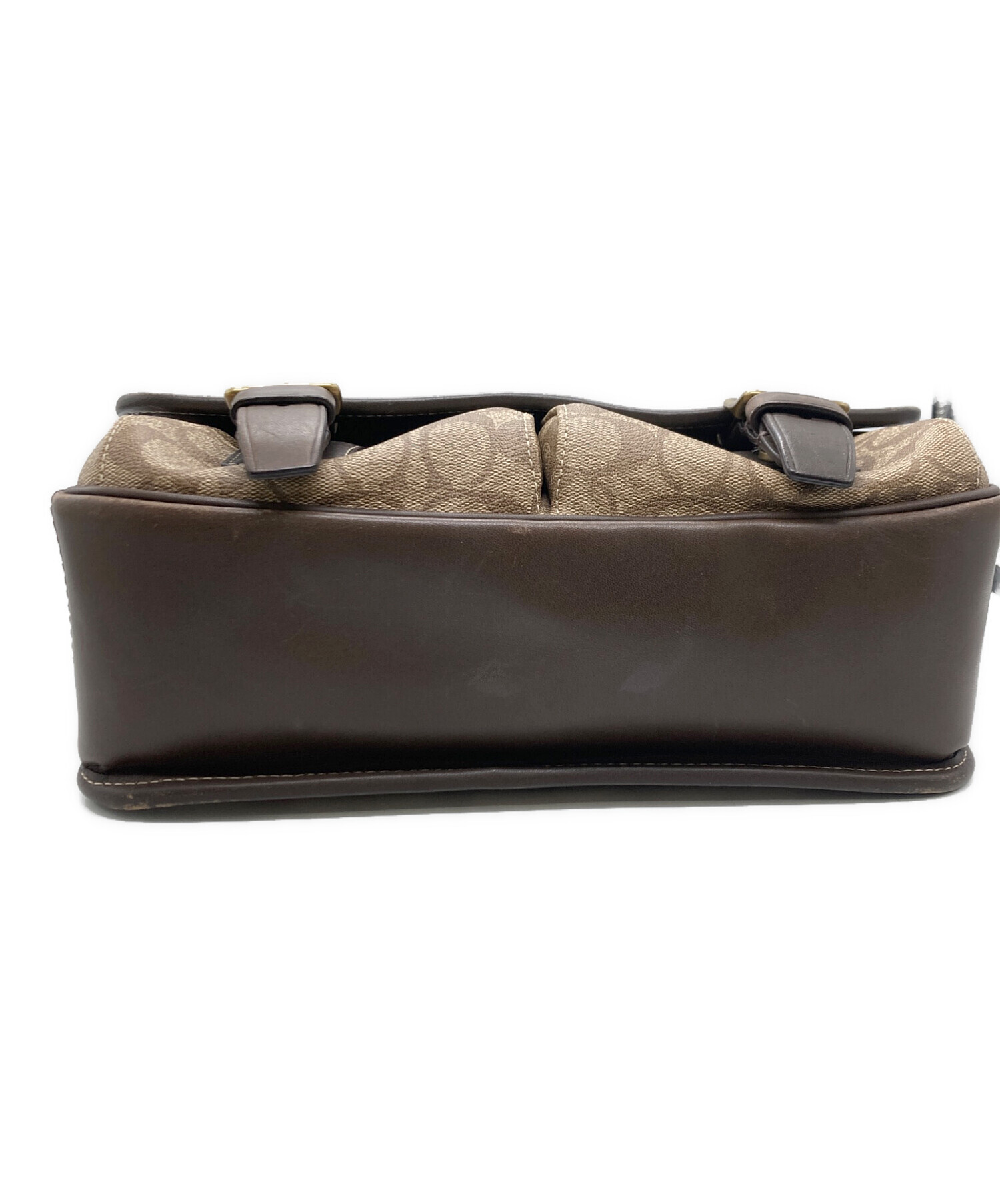 中古・古着通販】COACH (コーチ) ヘリテージショルダーバッグ ブラウン 