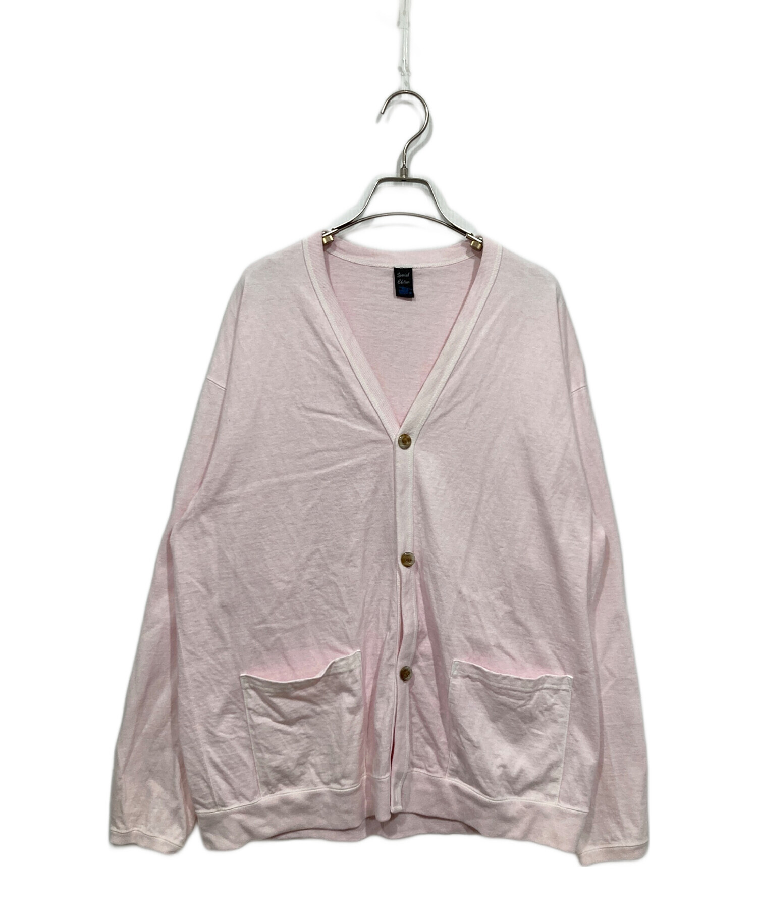 中古・古着通販】good on (グッドオン) HEAVY TEE CARDIGAN ピンク