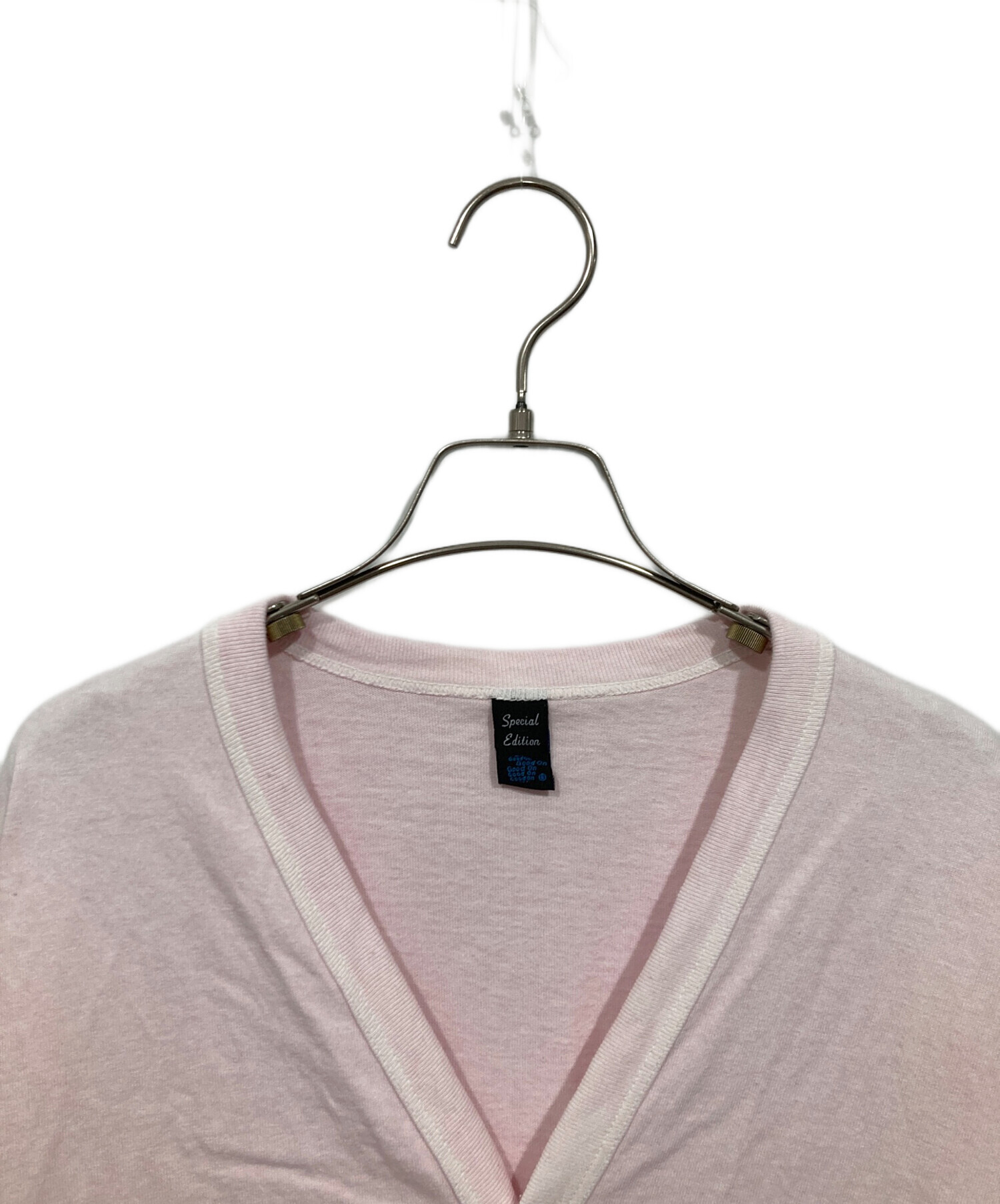 中古・古着通販】good on (グッドオン) HEAVY TEE CARDIGAN ピンク