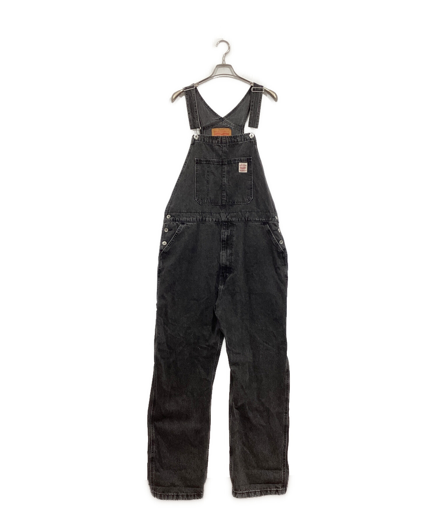 リーバイス オーバーオール　ブラックデニム 中古・古着通販】LEVI'S (リーバイス) ユーズド加工 ブラックデニム