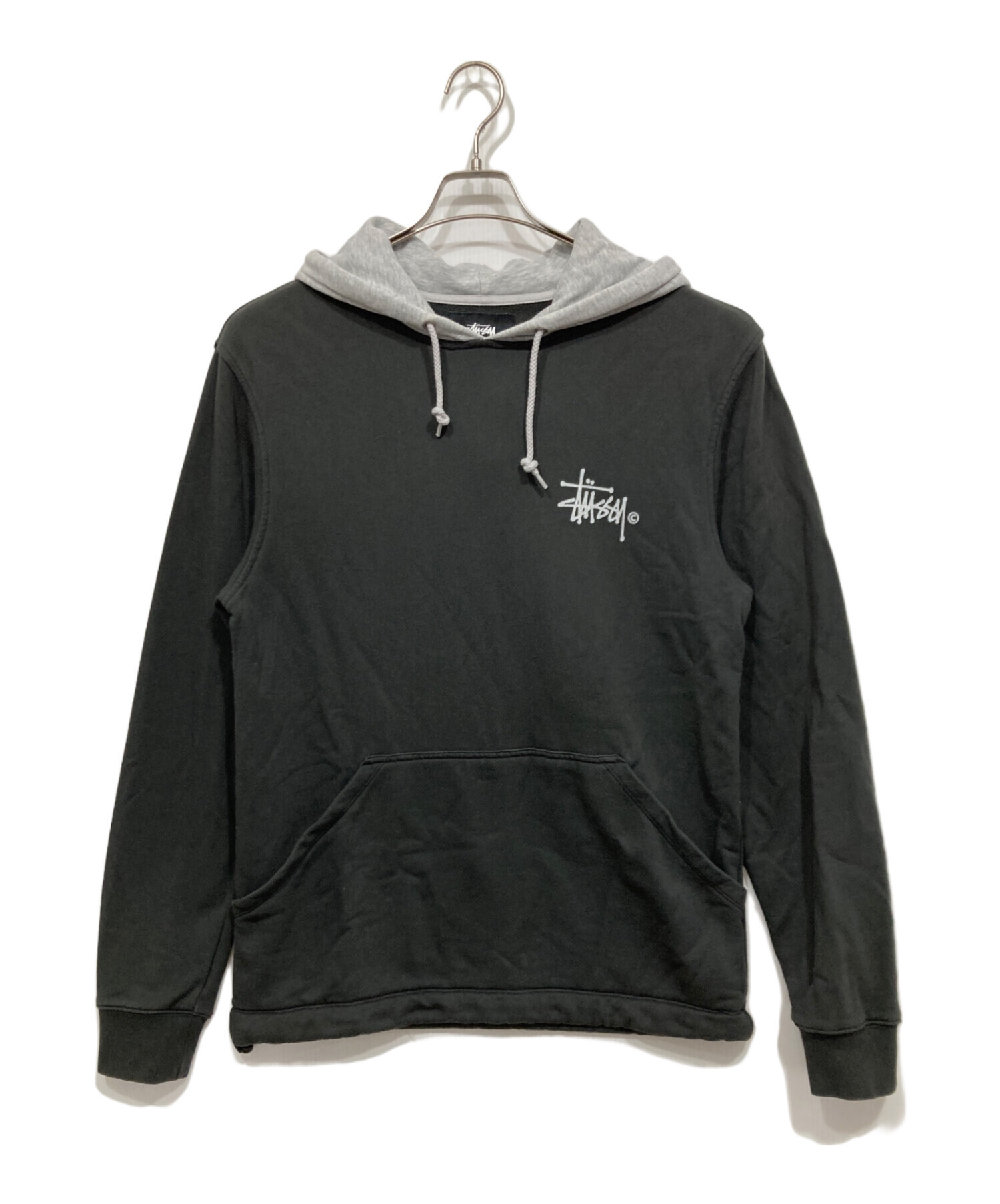 中古・古着通販】stussy (ステューシー) プルオーバーパーカー グレー