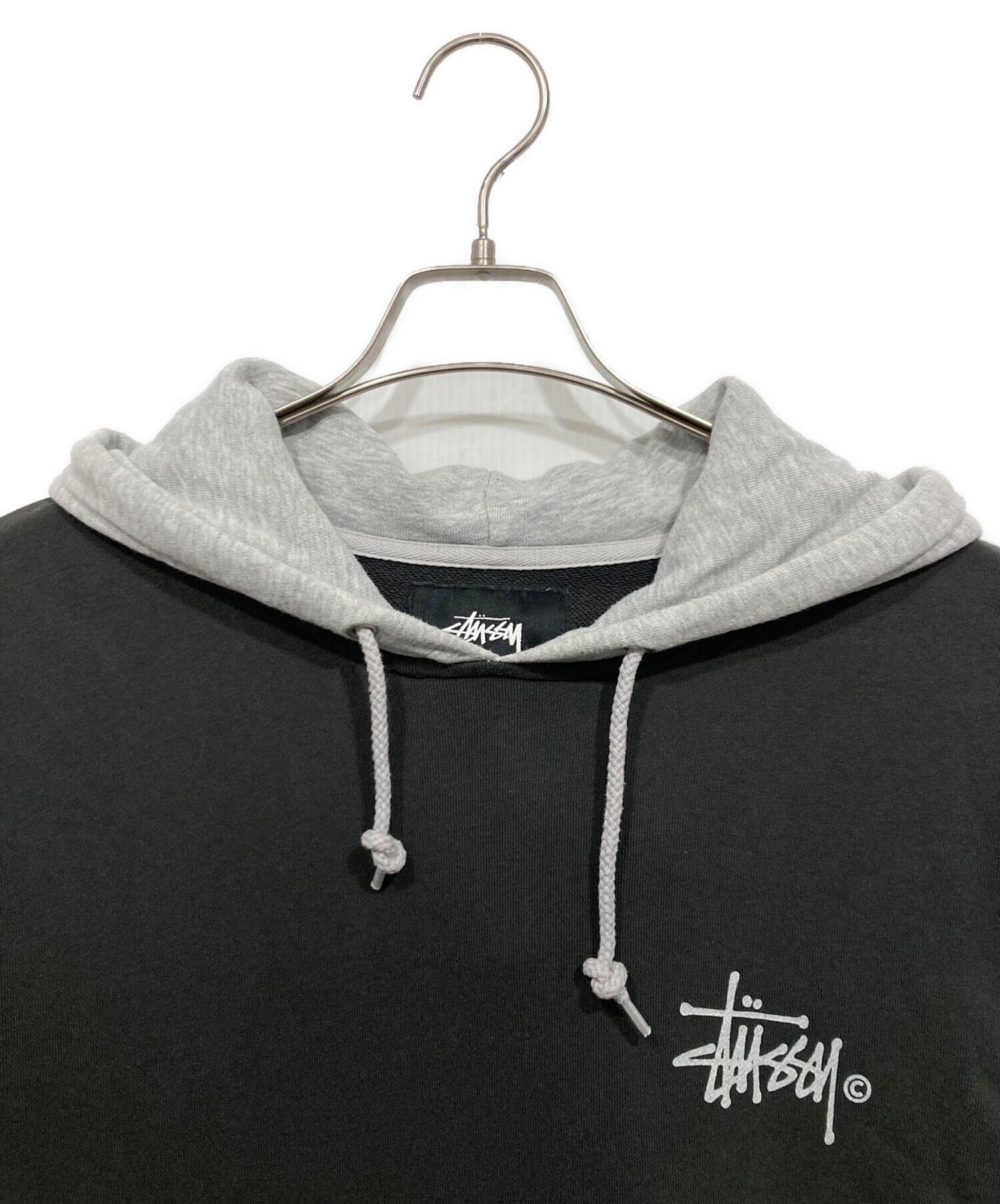 中古・古着通販】stussy (ステューシー) プルオーバーパーカー グレー