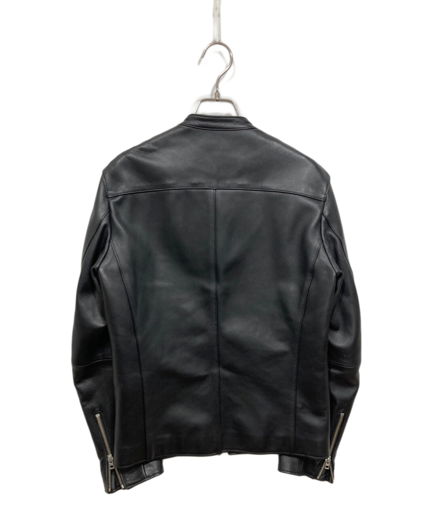 美品 リドム シングルライダースジャケット ラムレザー 羊革 Lidnm 中古・古着通販】LIDnM (リドム) ラムレザーシングルライダース