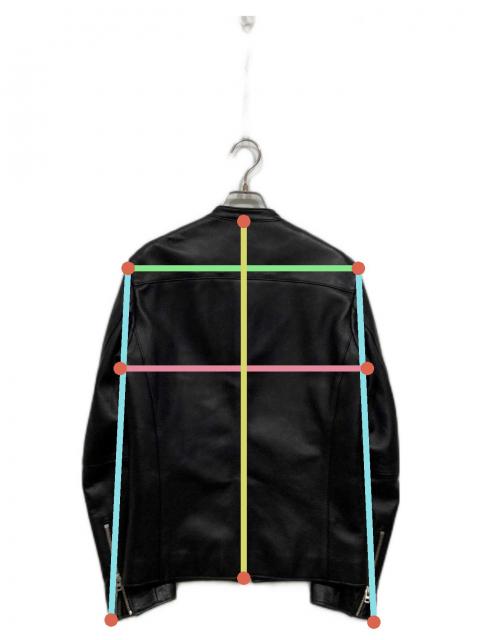 中古・古着通販】LIDnM (リドム) ラムレザーシングルライダース