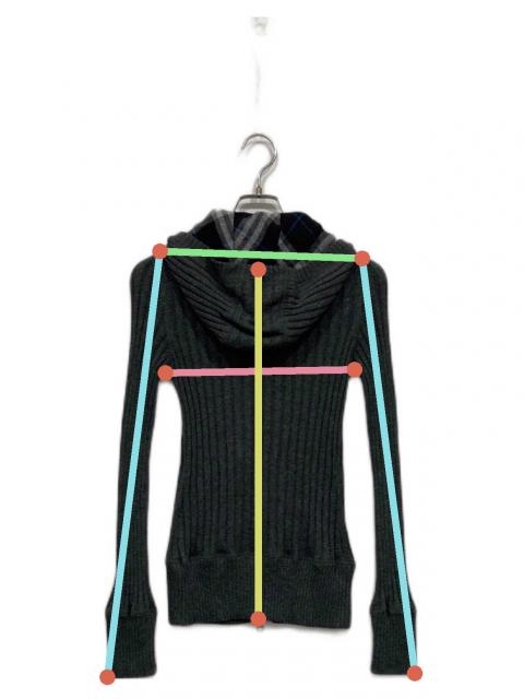 【バーバリーブルーレーベル】ラクーンファー2wayパーカー ホース刺繍ロゴグレー 中古・古着通販】BURBERRY BLUE LABEL (バーバリー ブルー レーベル) W