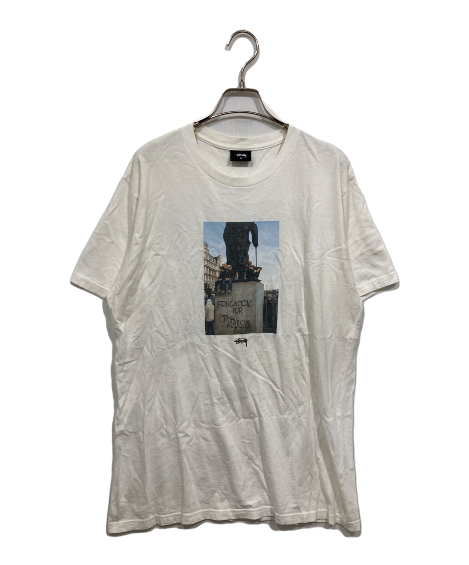 中古・古着通販】stussy (ステューシー) プリントTシャツ ホワイト