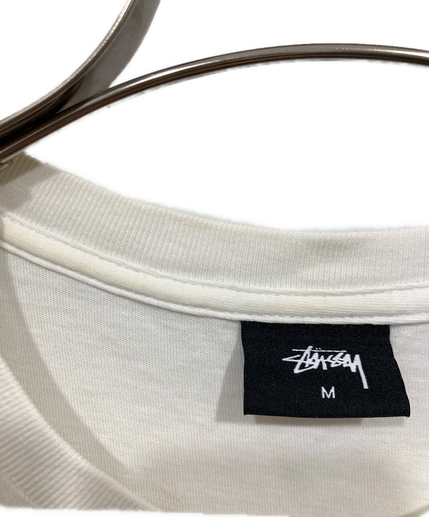 中古・古着通販】stussy (ステューシー) プリントTシャツ ホワイト