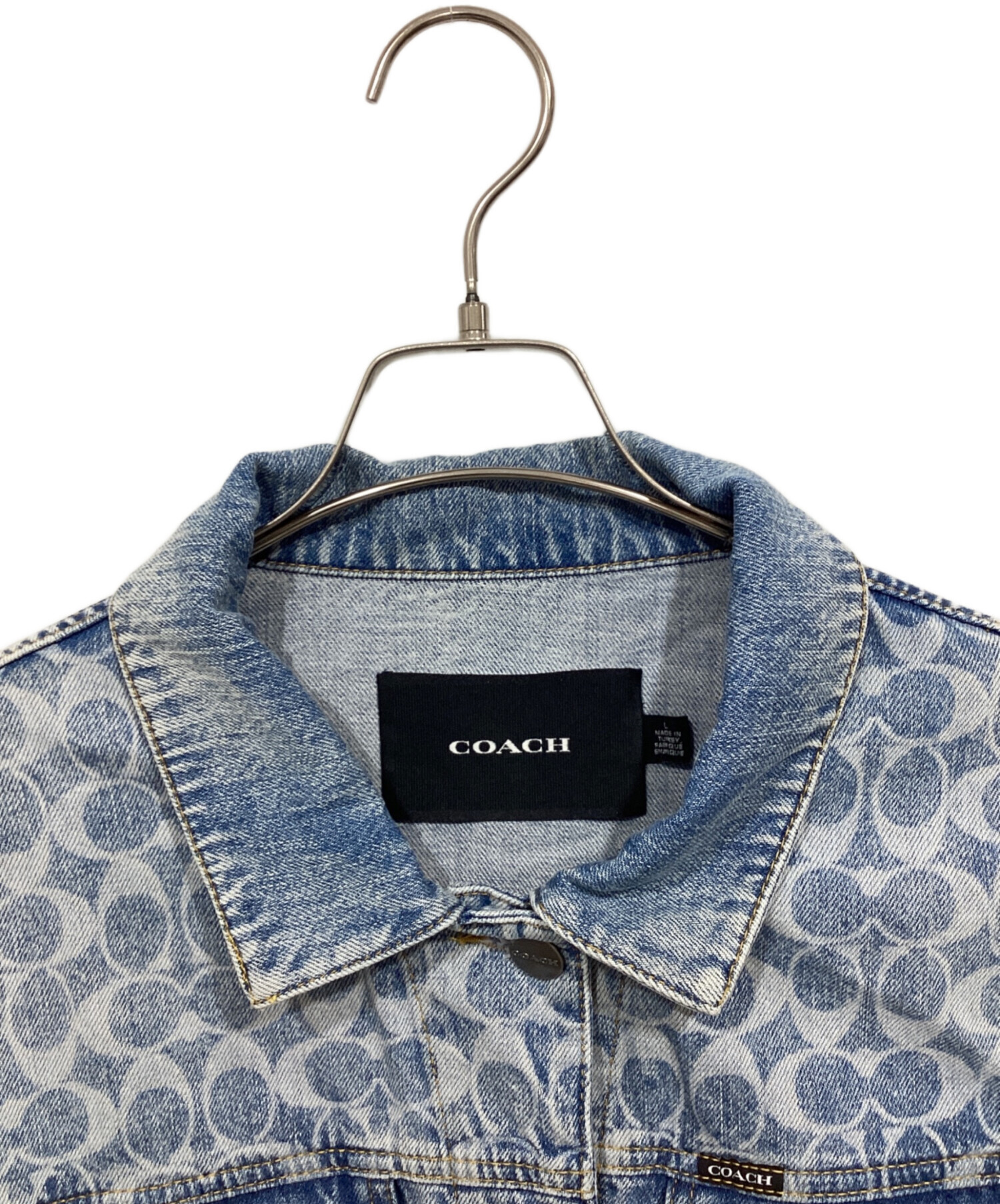 中古・古着通販】COACH (コーチ) シグネチャー柄デニムジャケット