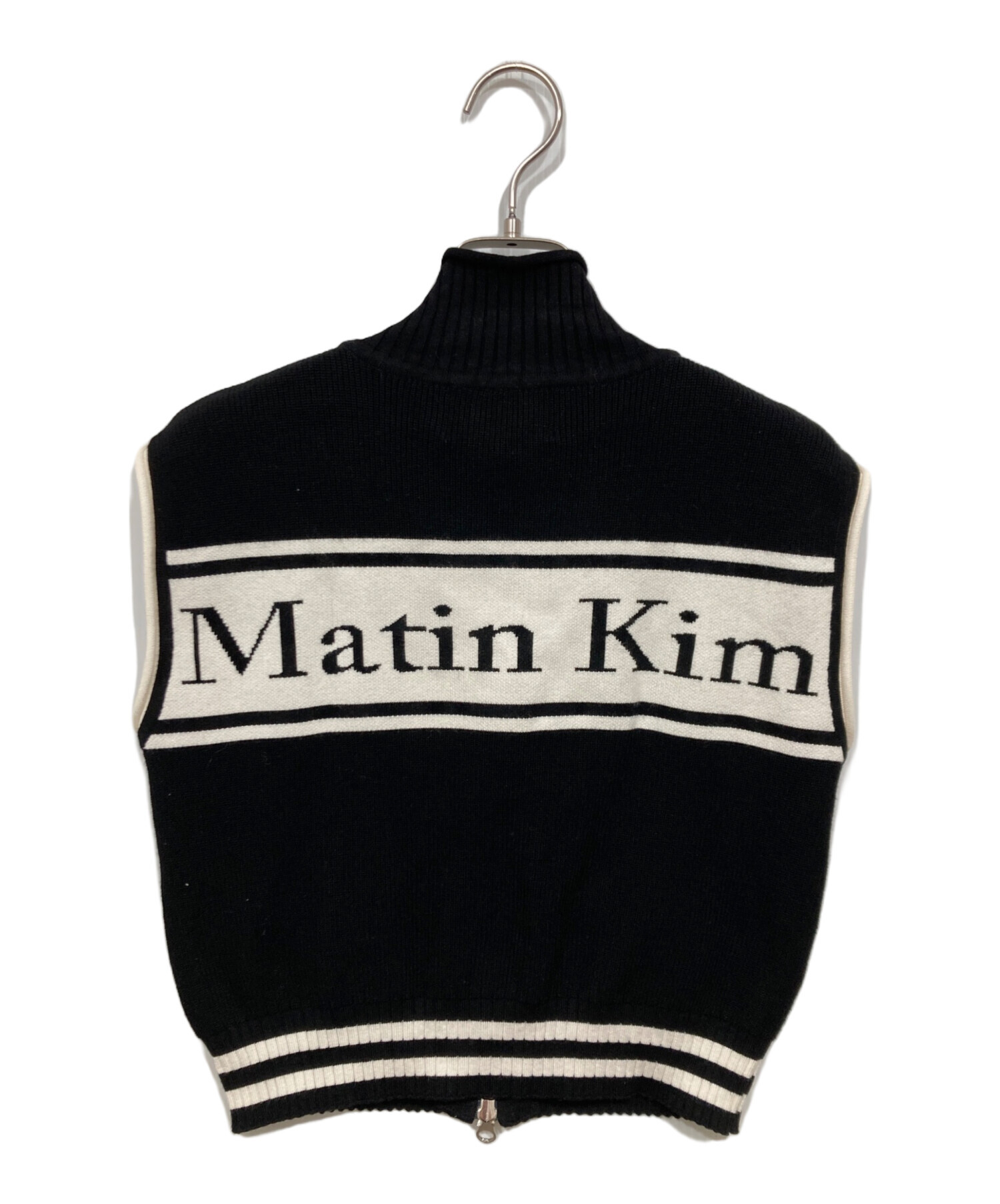 Matin Kim マーティンキム　新品未使用　ニットベスト 中古・古着通販】Matin Kim (マーティン キム) ニットベスト ブラック