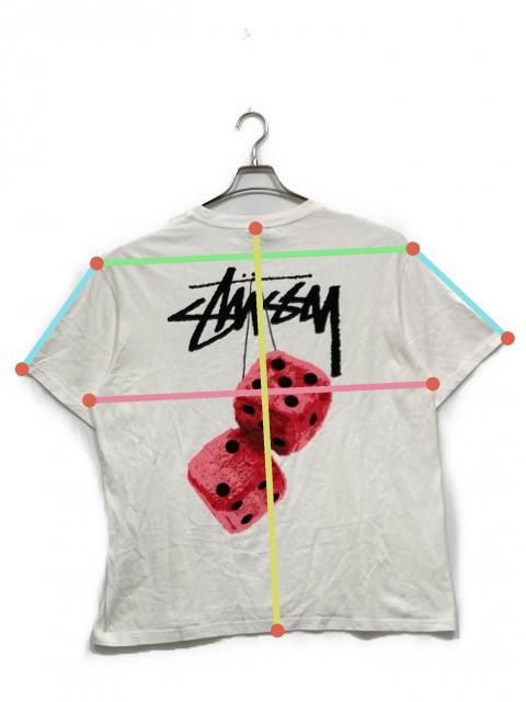 中古・古着通販】stussy (ステューシー) Fuzzy Dice Tee ホワイト