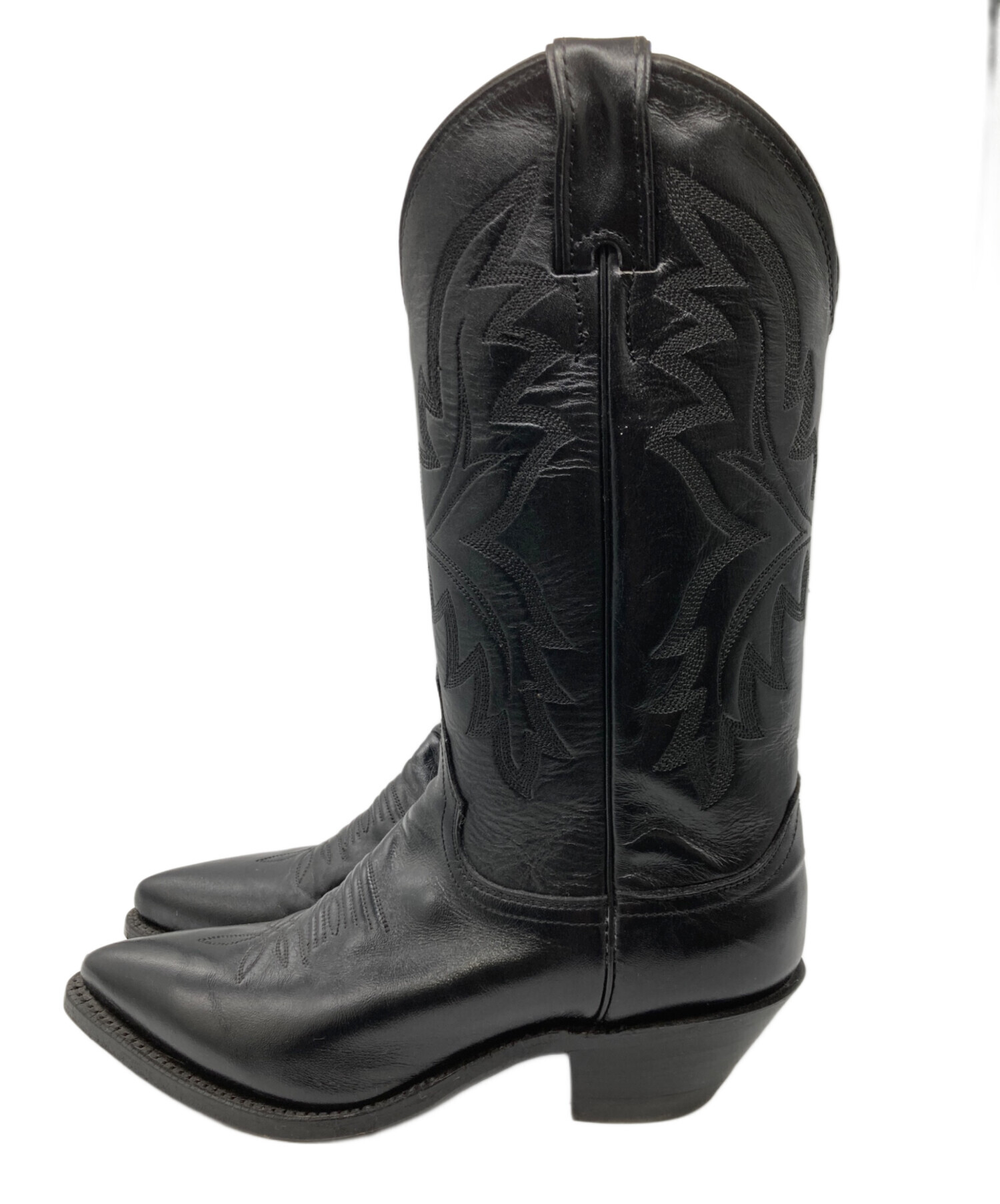 JUSTINジャスティン '90ウエスタンブーツ 黒メンズ28〜28.5cm中古 中古・古着通販】Justin boot (ジャスティンブーツ) ウェスタンブーツ