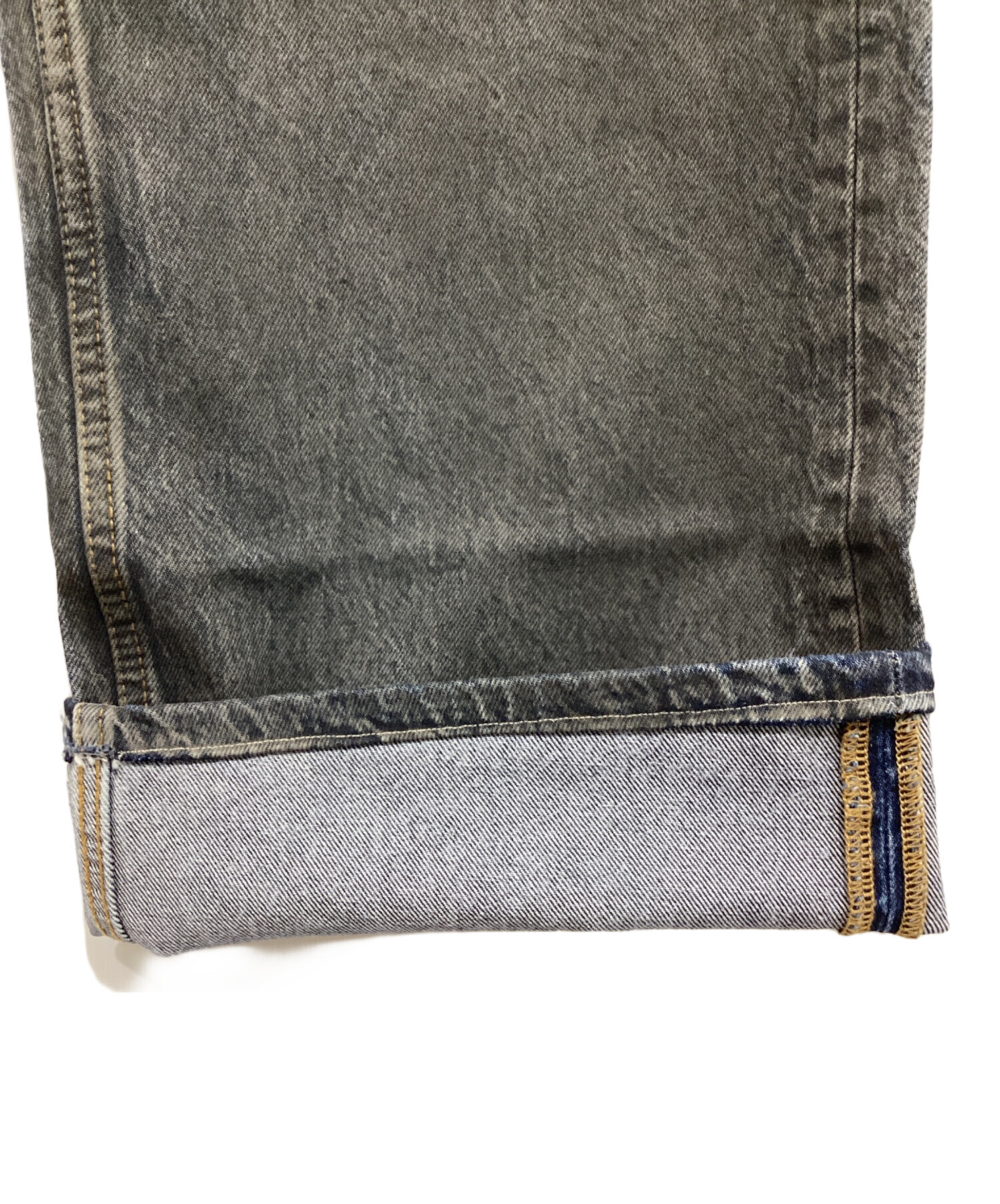 中古・古着通販】ZARA (ザラ) コーティングデニムパンツ グレー サイズ