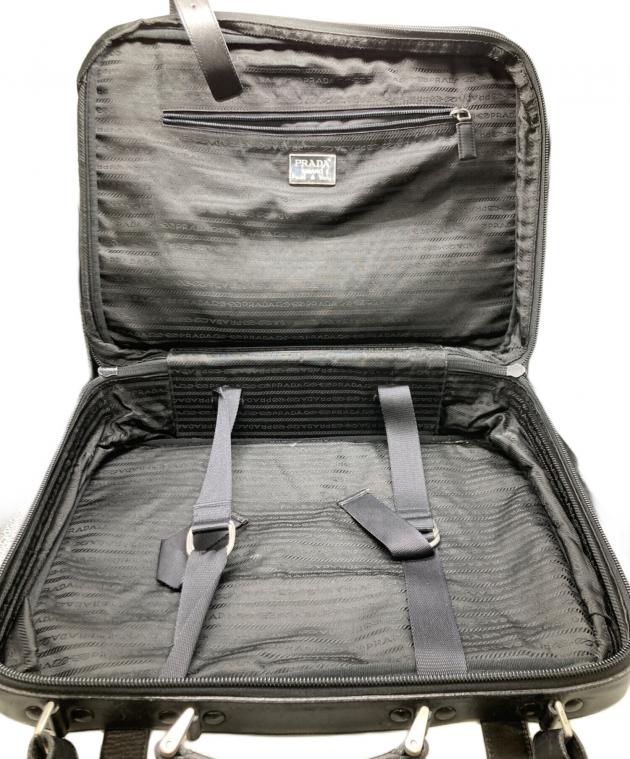 中古・古着通販】PRADA (プラダ) ナイロンブリーフケース ブラック