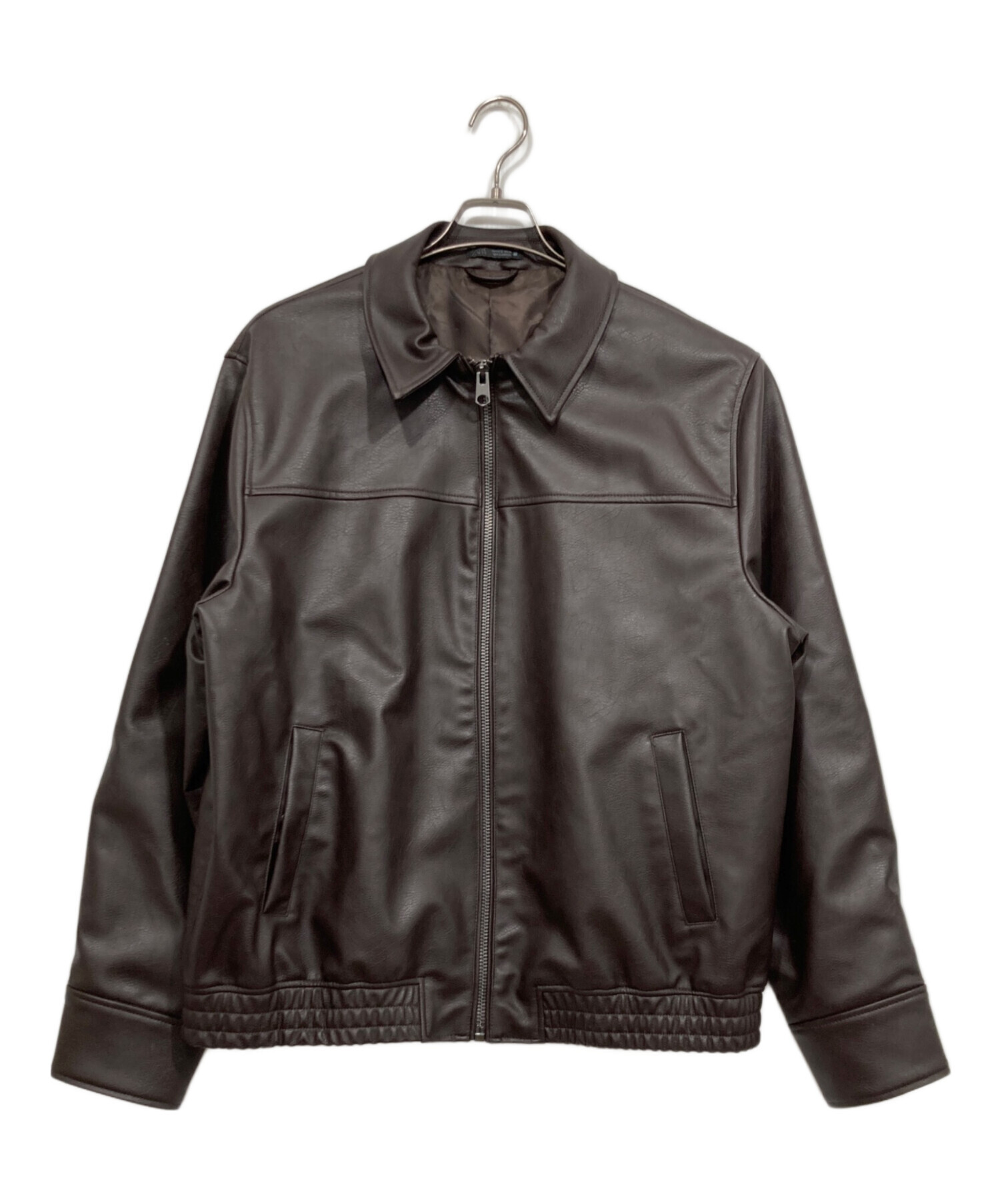 中古・古着通販】ZARA (ザラ) フェイクレザージャケット ブラウン