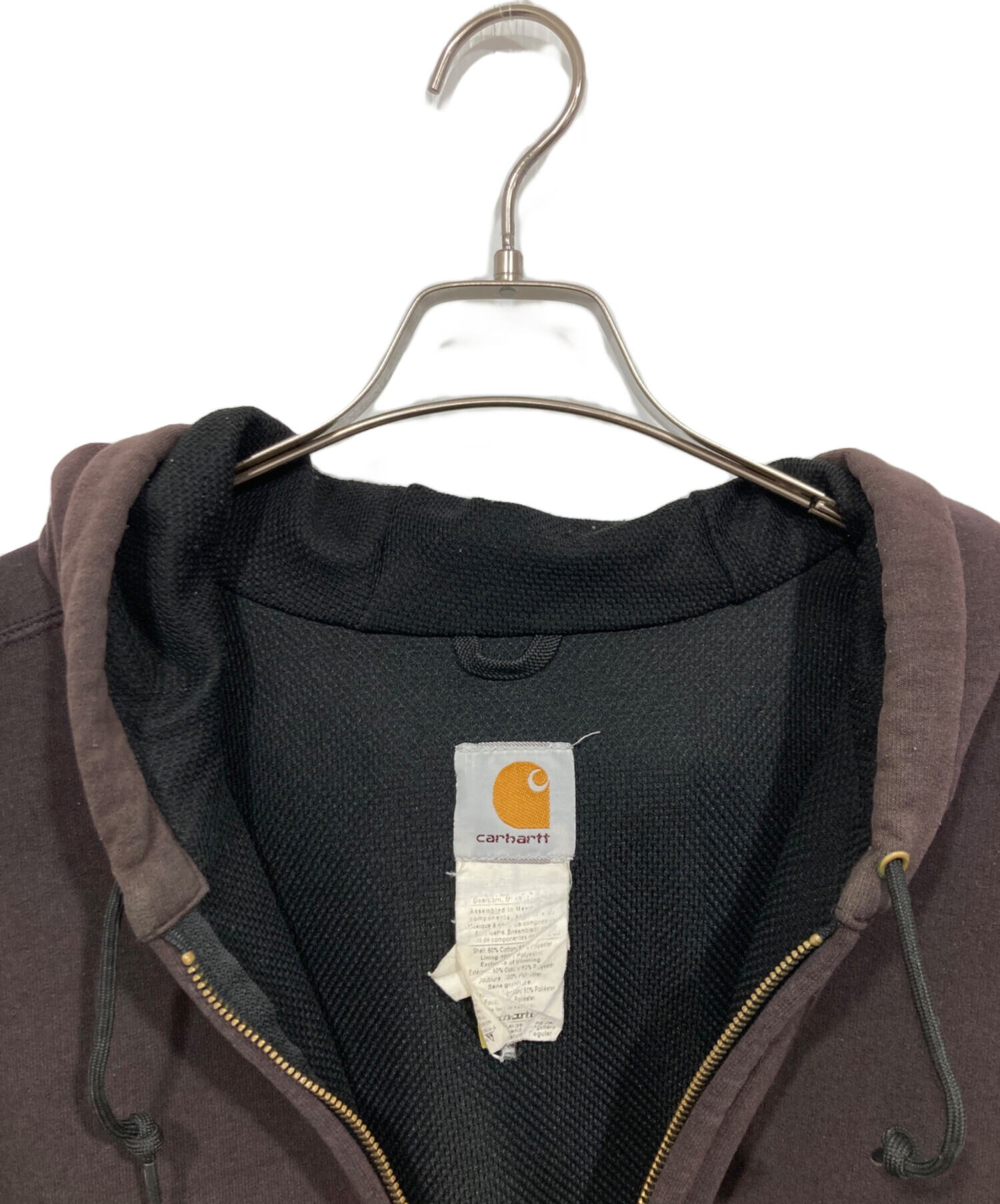 中古・古着通販】CarHartt (カーハート) ジップパーカー ブラウン