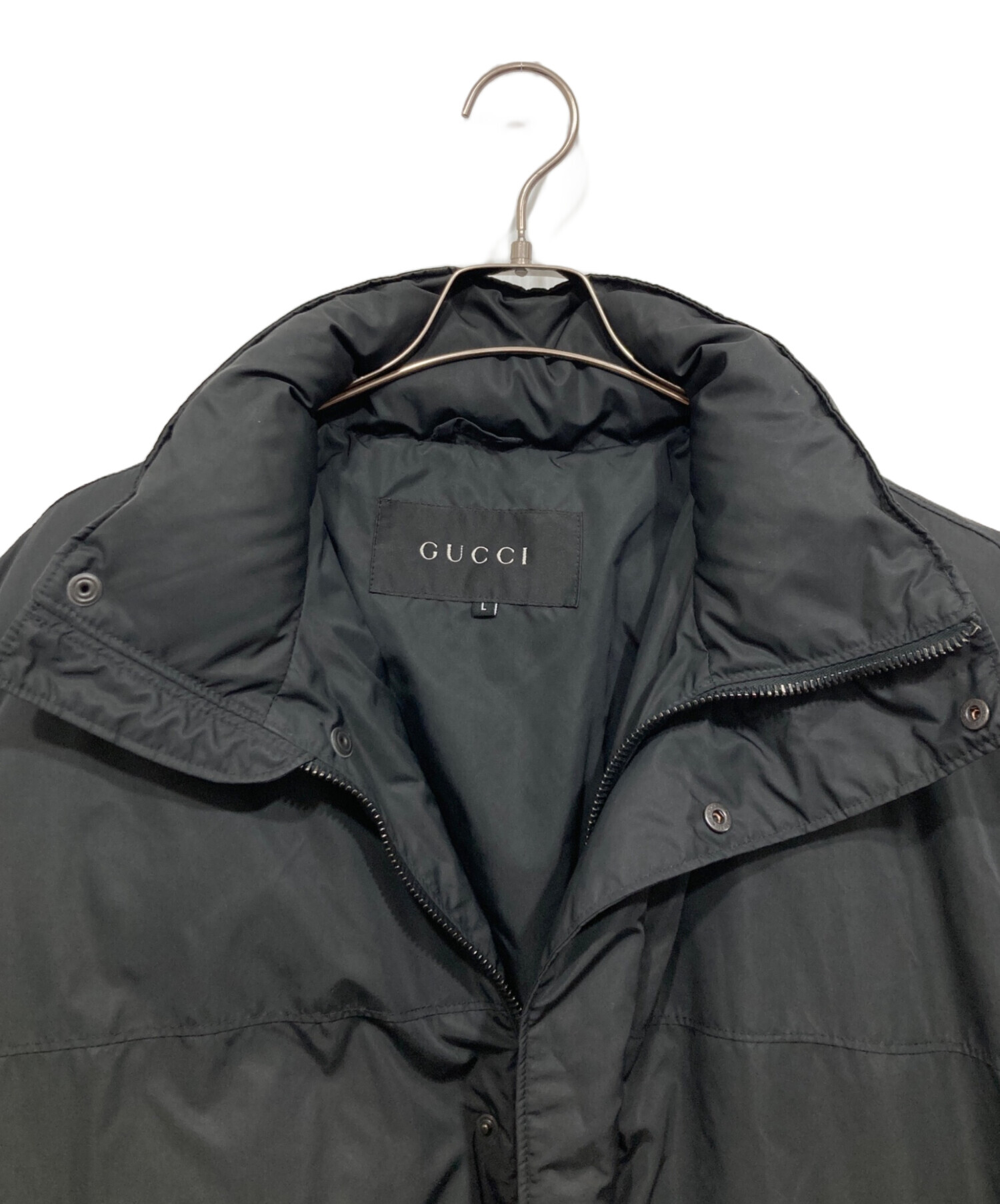 中古・古着通販】GUCCI (グッチ) ダウンジャケット ブラック サイズ:L