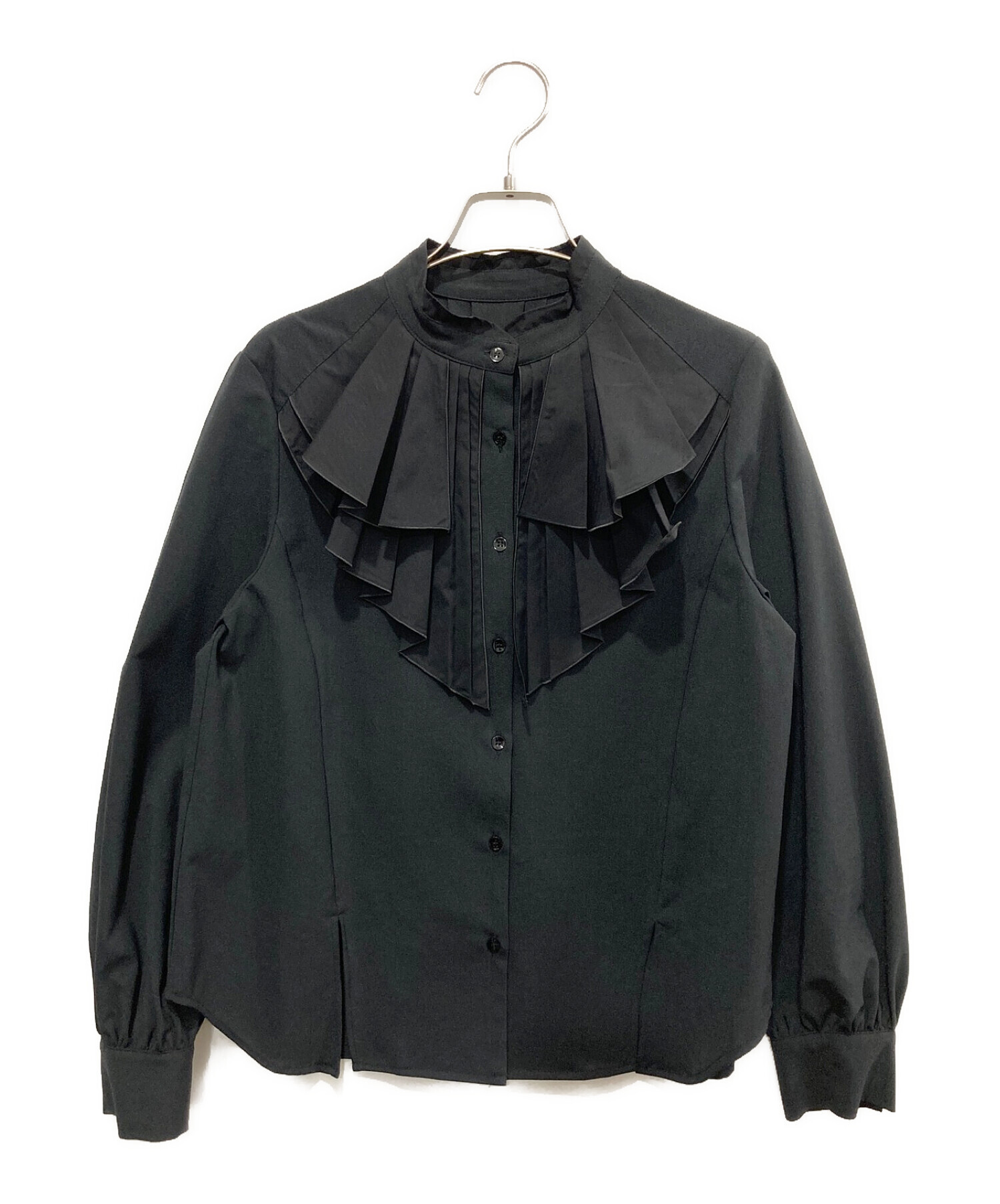 ユナイテッドアローズ TOKYO フリルブラウス UNITEDTOKYO 黒フリルブラウス